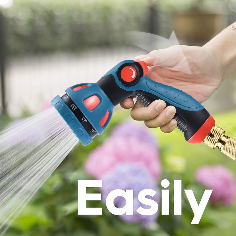Afoxsos Garden Hose Spray Nozzle Metal High Pressure Hose Nozzle with ...