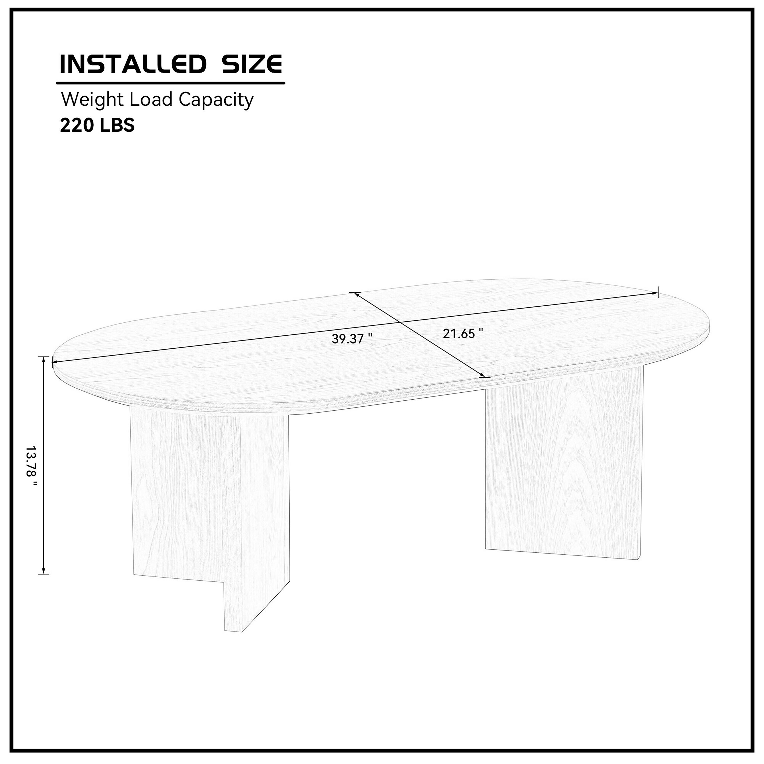 Clihome ER001-BR Coffee-Tables - View #5