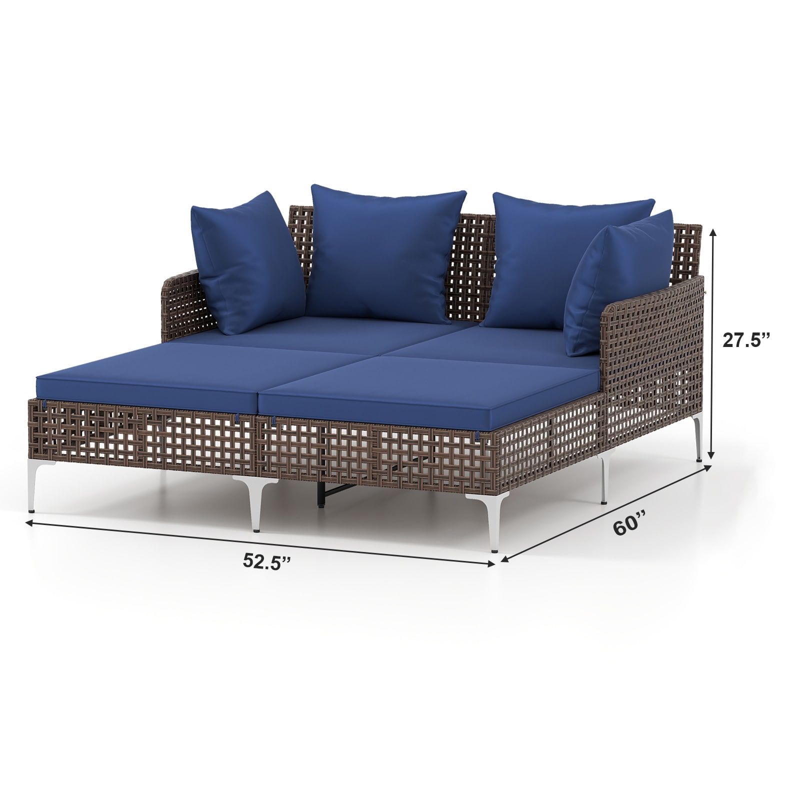 Slickblue D-CO-YN93347WH Patio-Sofas-Daybeds - View #3