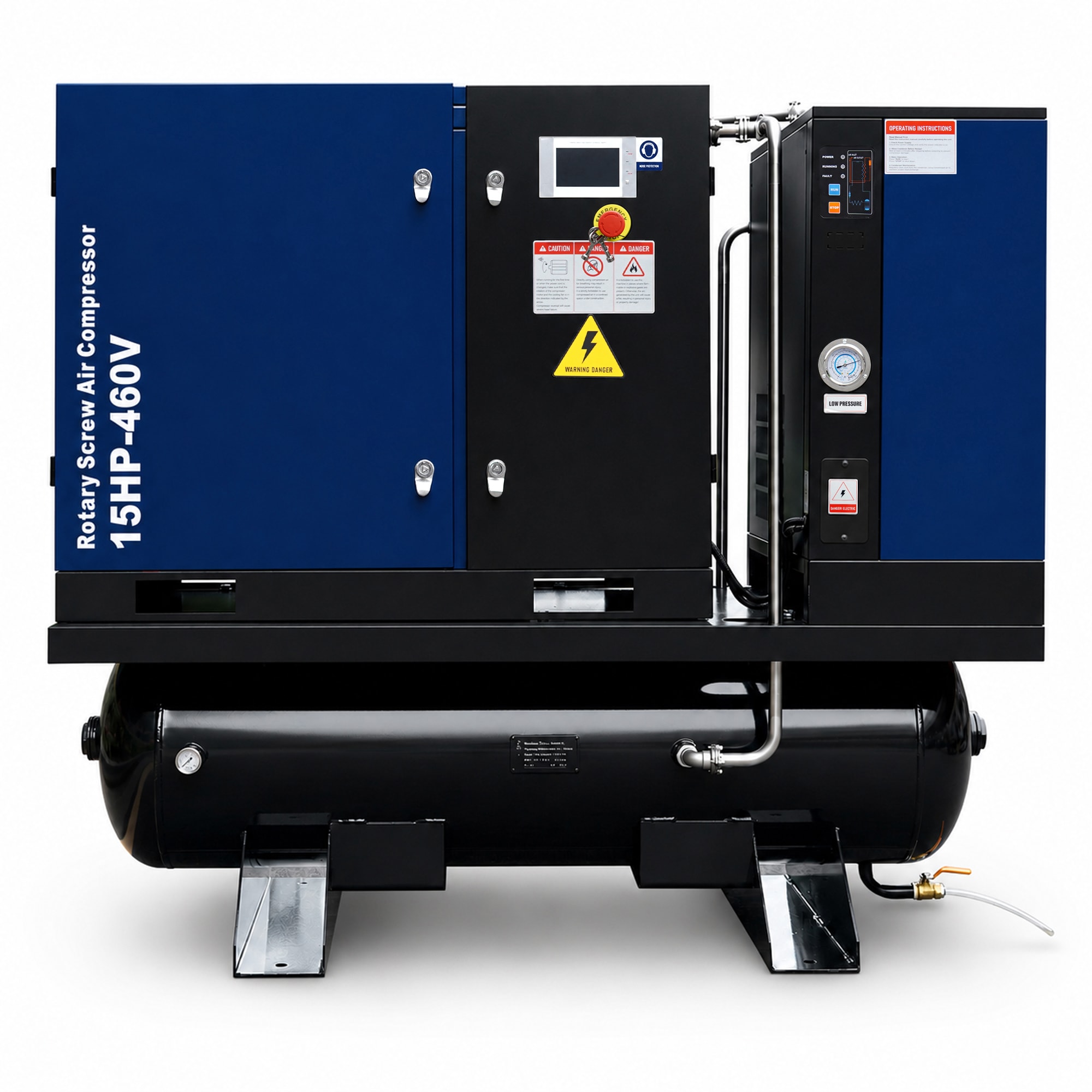 ModernLuxe 50HP Rotary Screw Air Compressor 219CFM 125PSI 460V