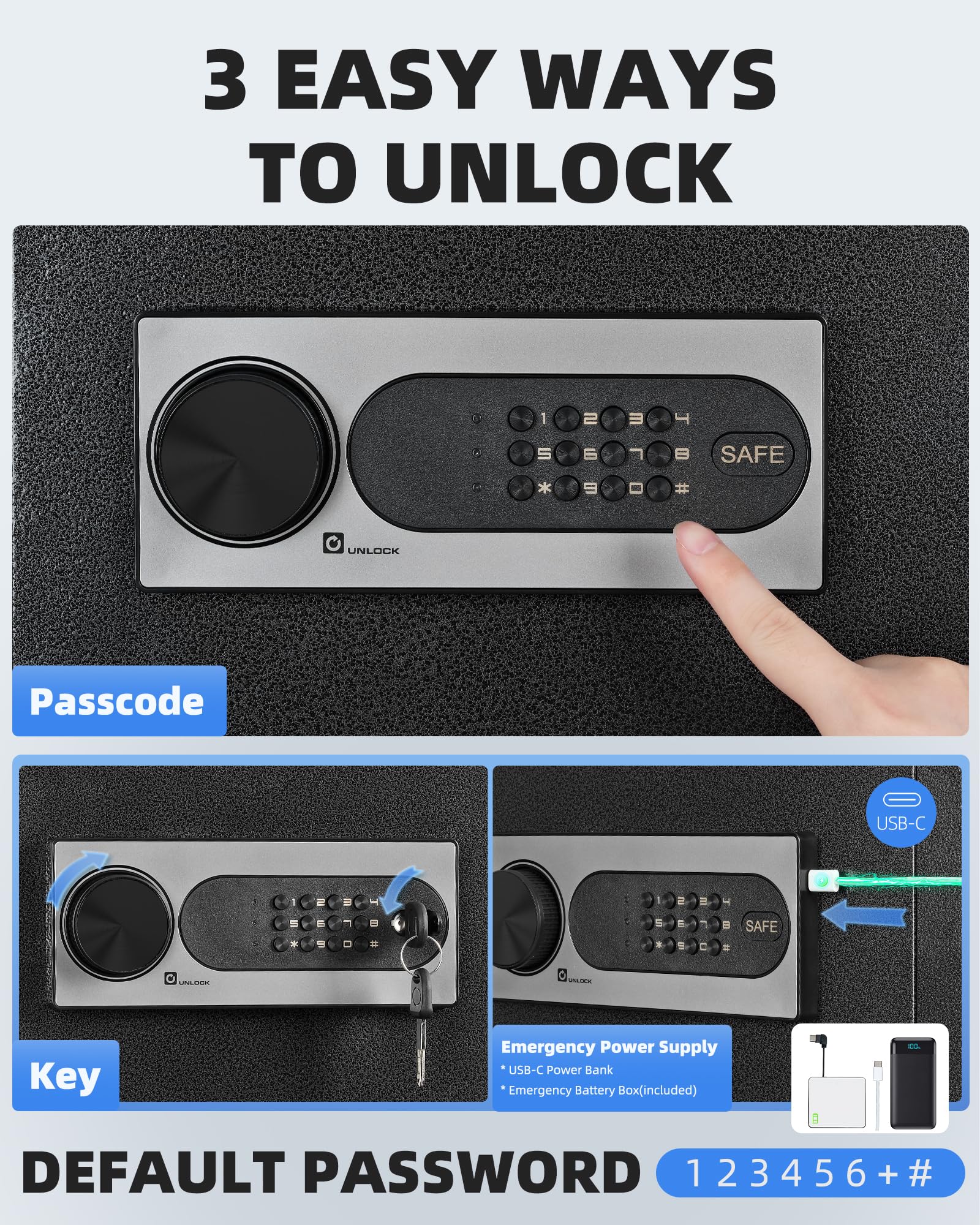 Phewnyzo LPW0804W177 Cash-Check-Safes - View #3