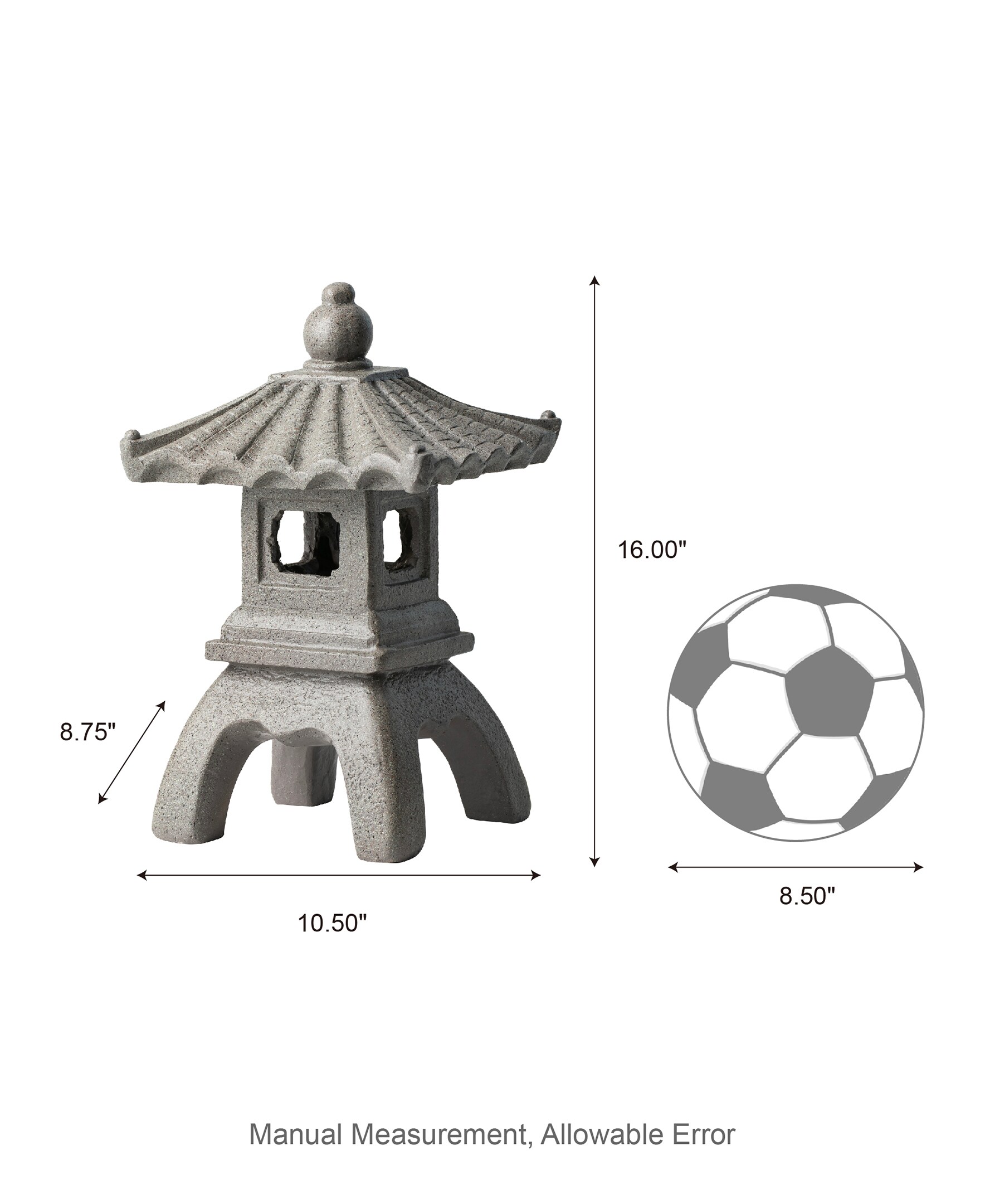 Glitzhome 2025400081 Garden-Statue - View #2