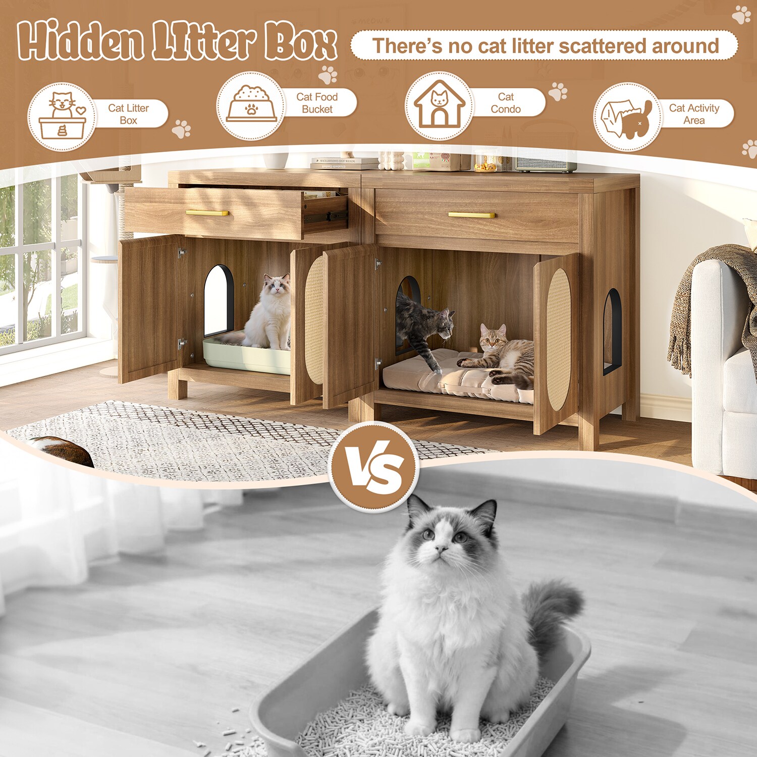 Mondawe MO-GO4111P Cat-Litter-Box - View #7
