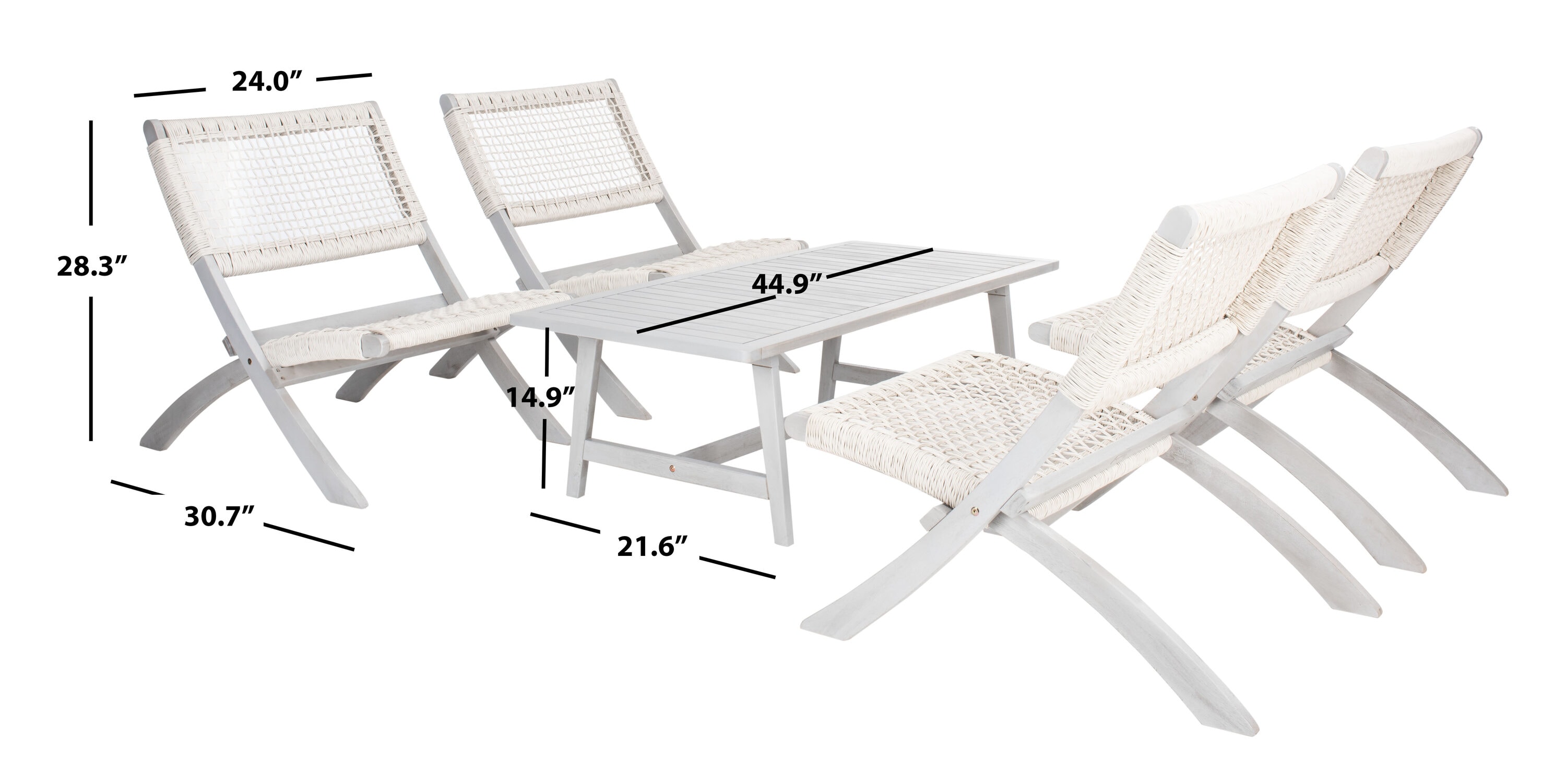 Safavieh PAT7080B Patio-Conversation-Sets - View #3