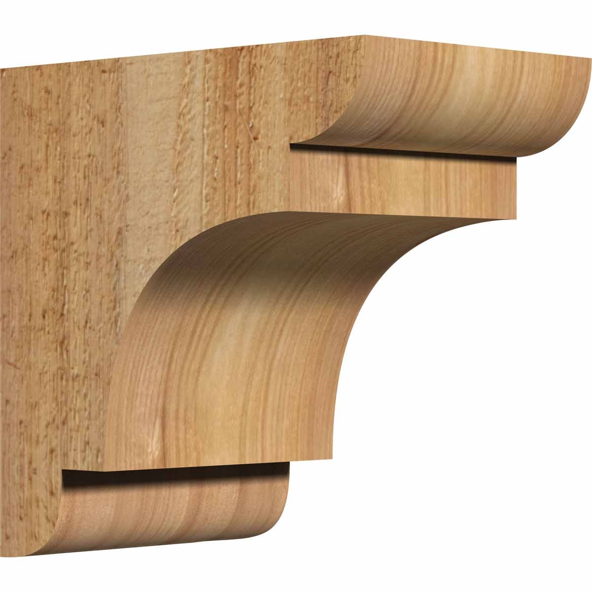 Ekena Millwork COR04X06X06NEB00RWR 4-in x 6-in x 6-in New brighton Unfinished Western red cedar Wood Paintable/Stainable Corbel