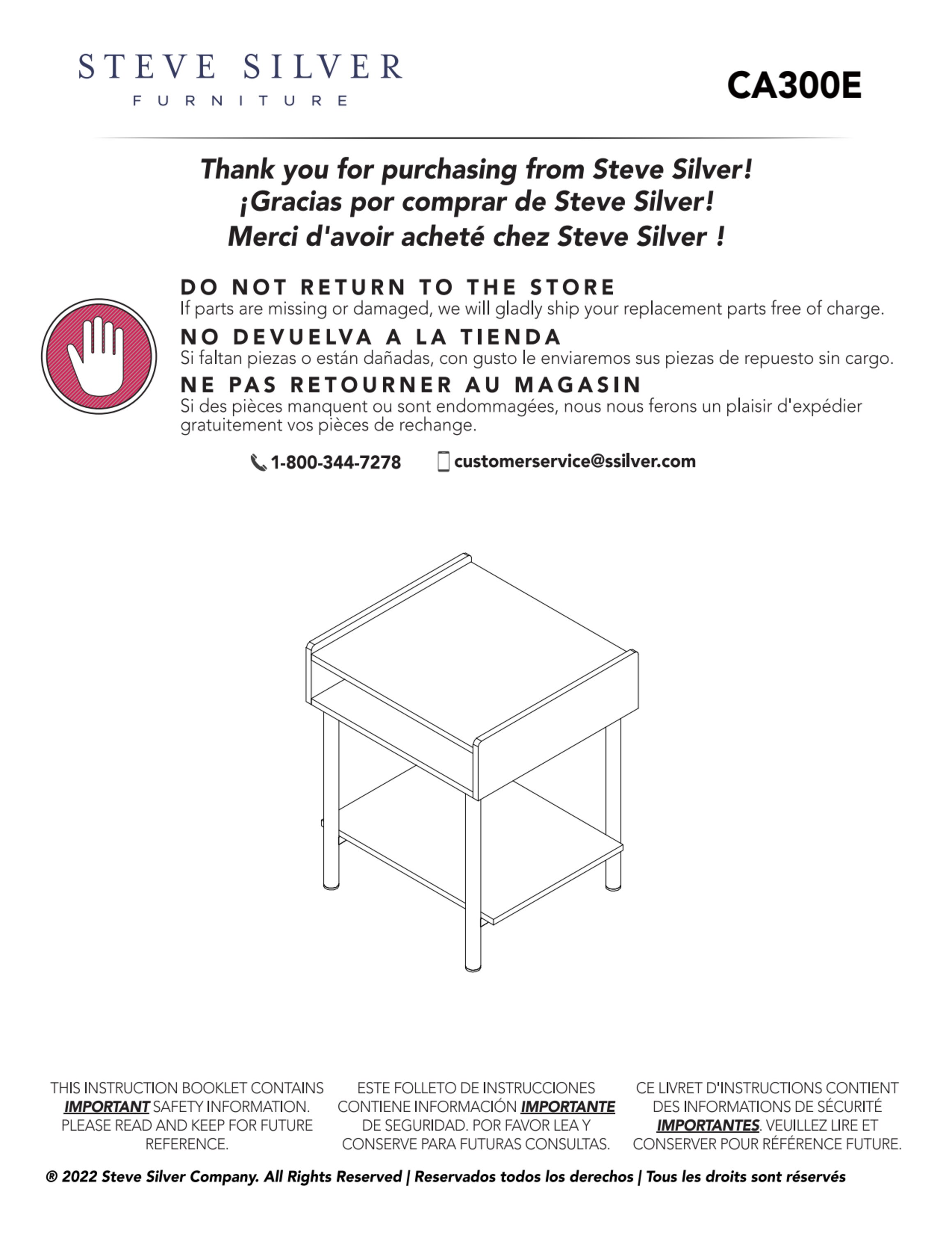 Steve Silver CA300E End-Tables - View #7