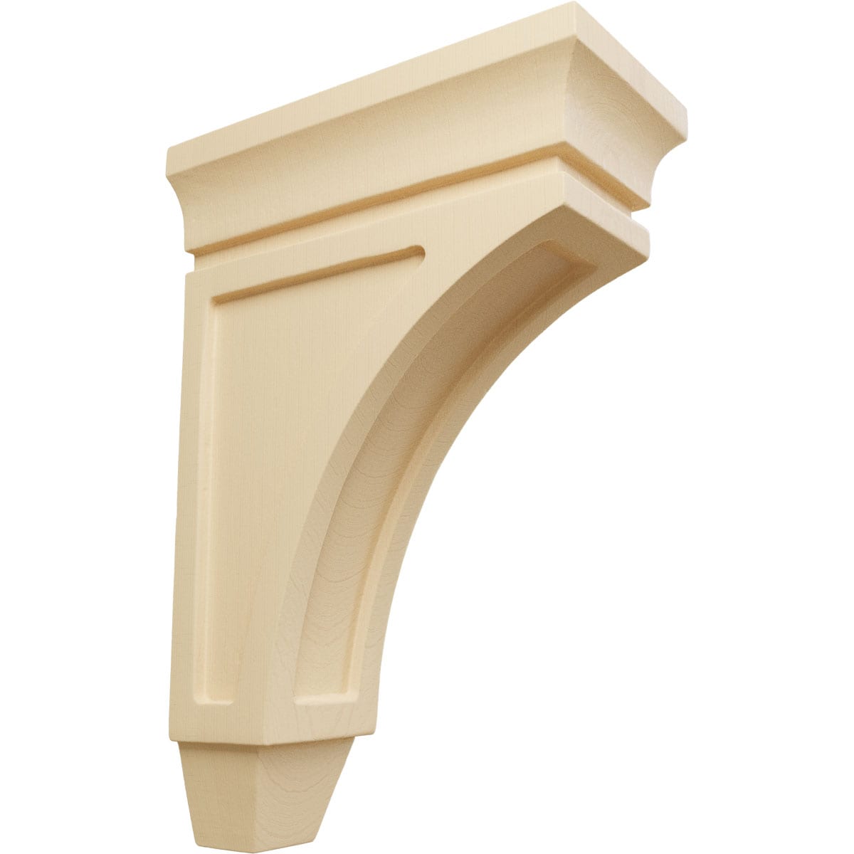 Maple Wood 8" Hand-Carved Decorative Corbel