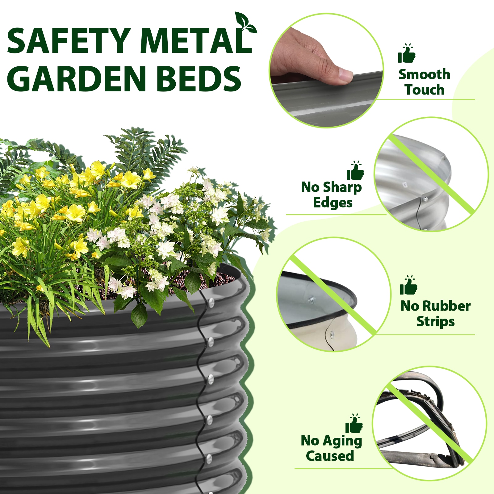Zeus & Ruta 840GARBED-5 Raised-Garden-Beds - View #7