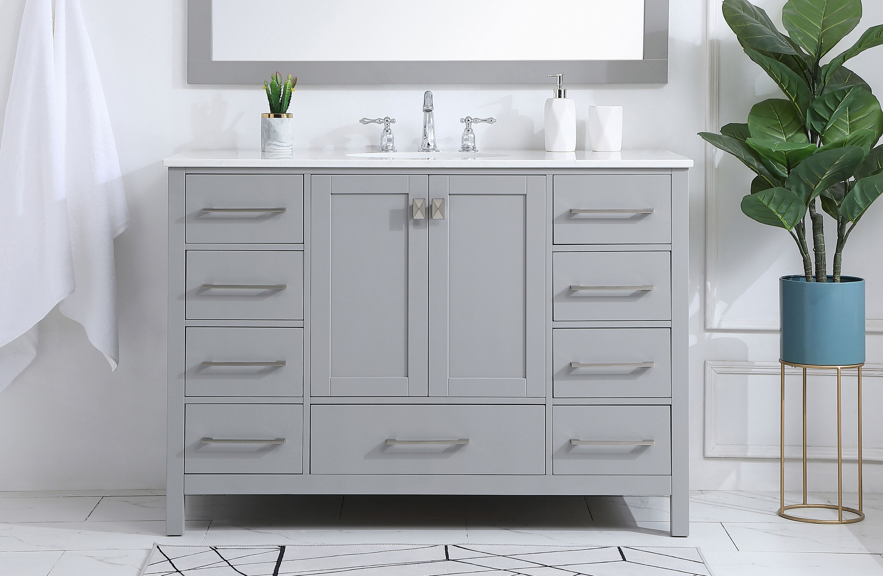 Elegant Decor FI56448GR Bath-Vanity-Combo - View #2