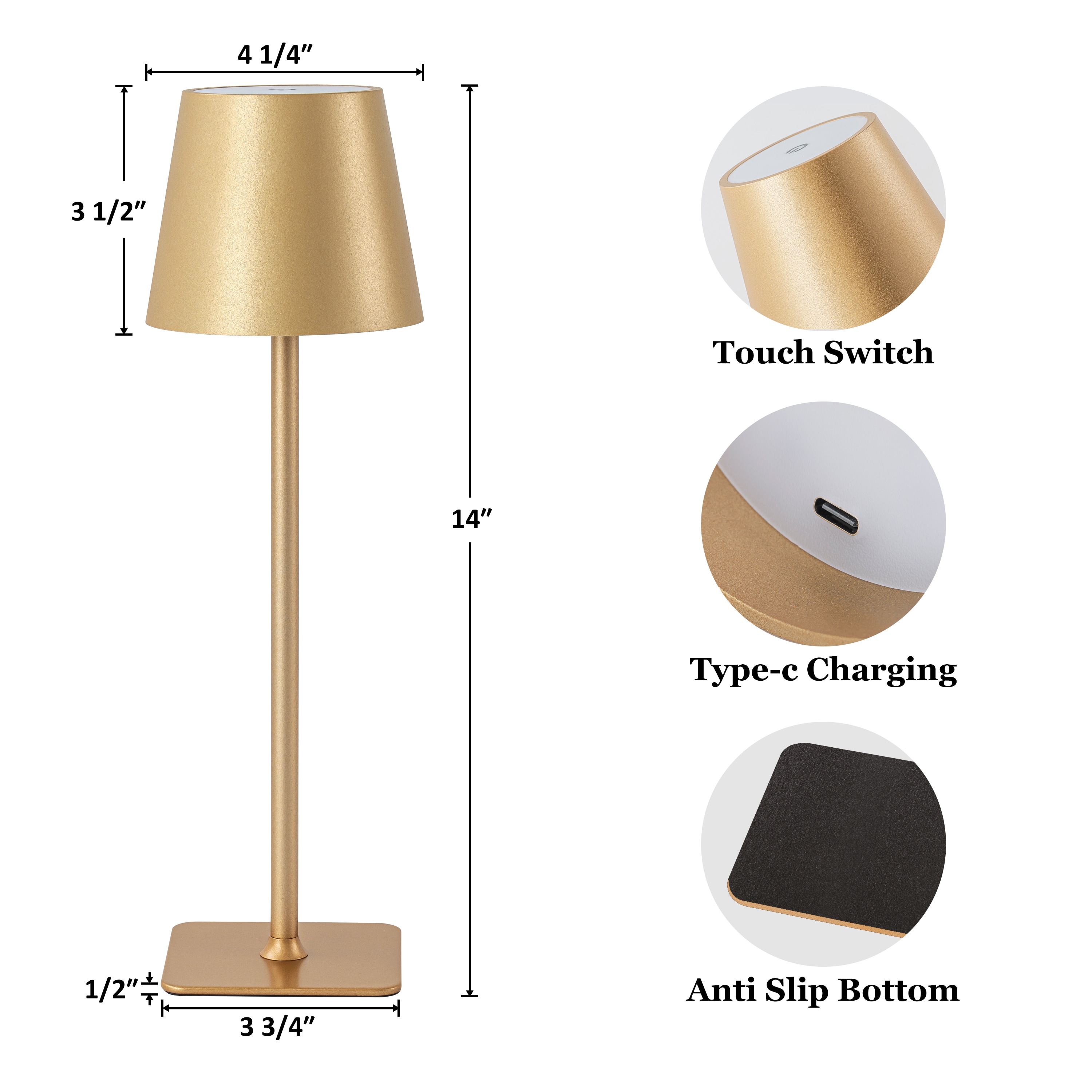 C Cattleya LCA2615-4TG Table-Lamps - View #5