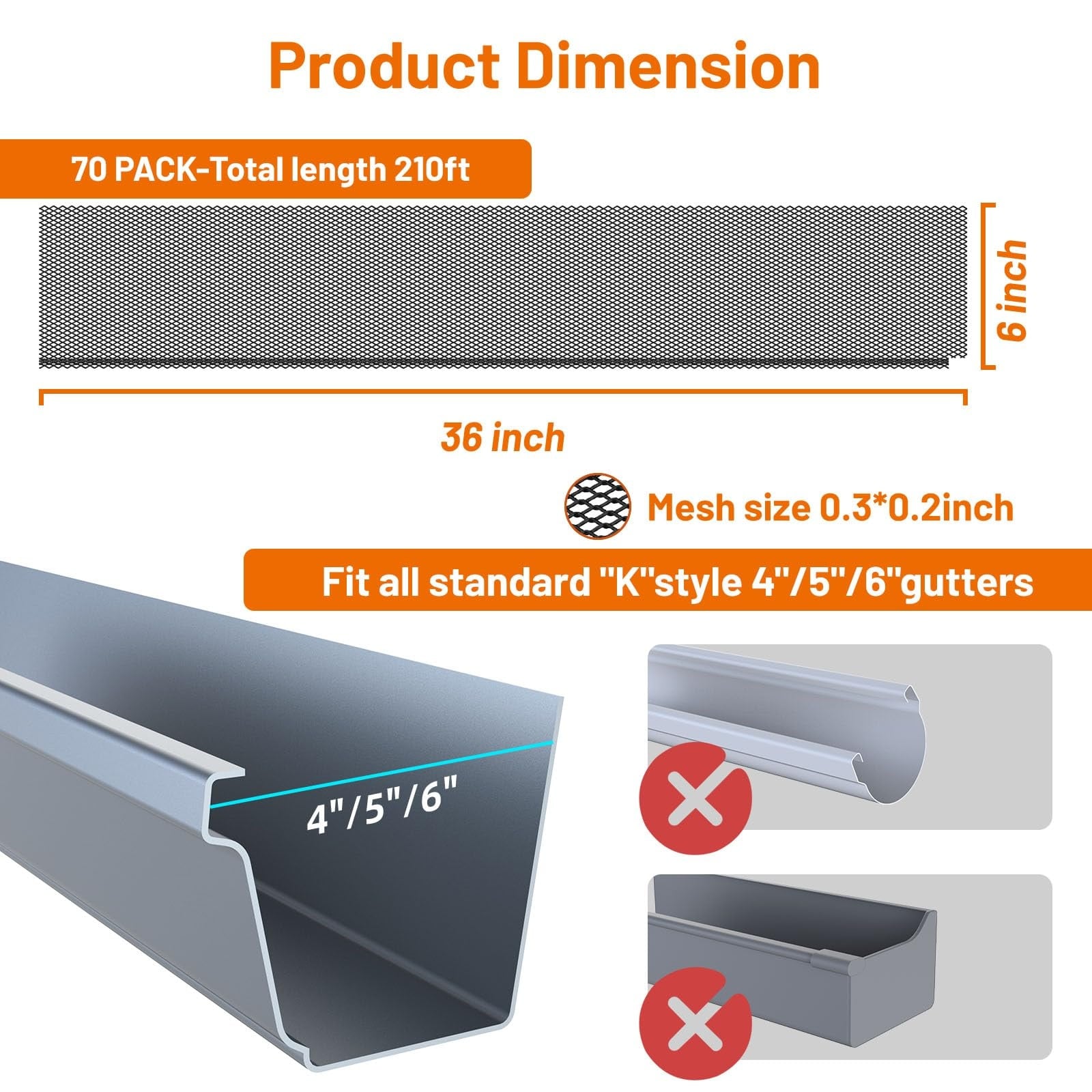 Adrinfly LAD0507B01 Gutter-Hangers-Brackets - View #3