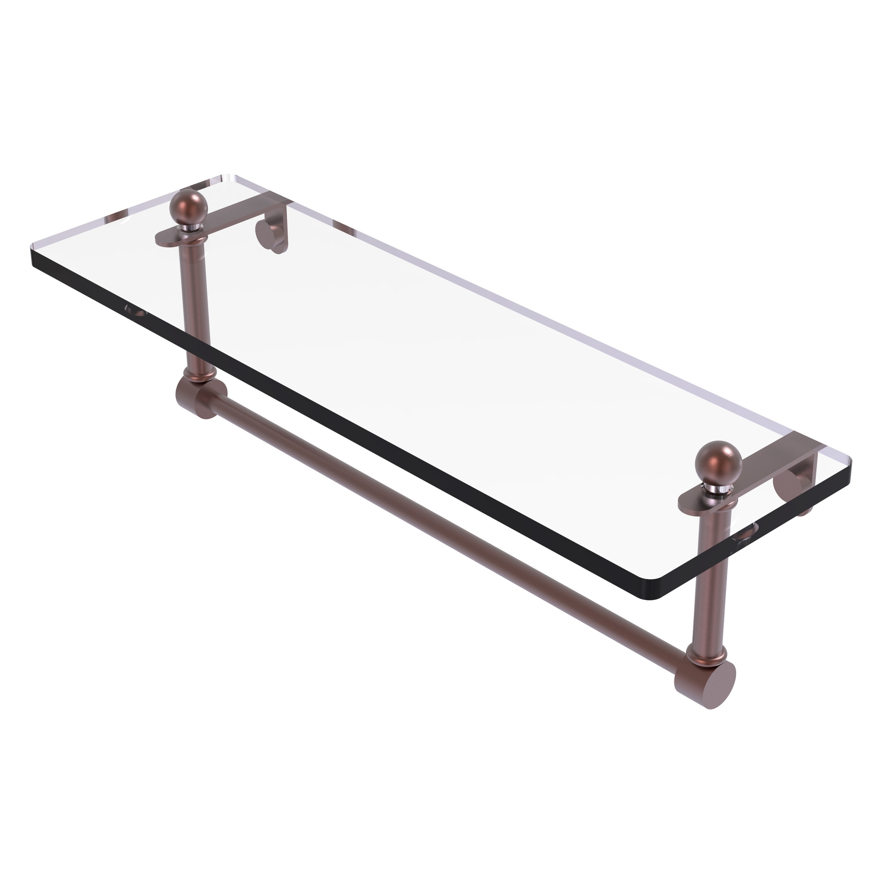Allied Brass PR-1/16TB-CA Prestige Regal Antique Copper Wall mount Bathroom Shelf ( 16-in x 5-in x 5-in )