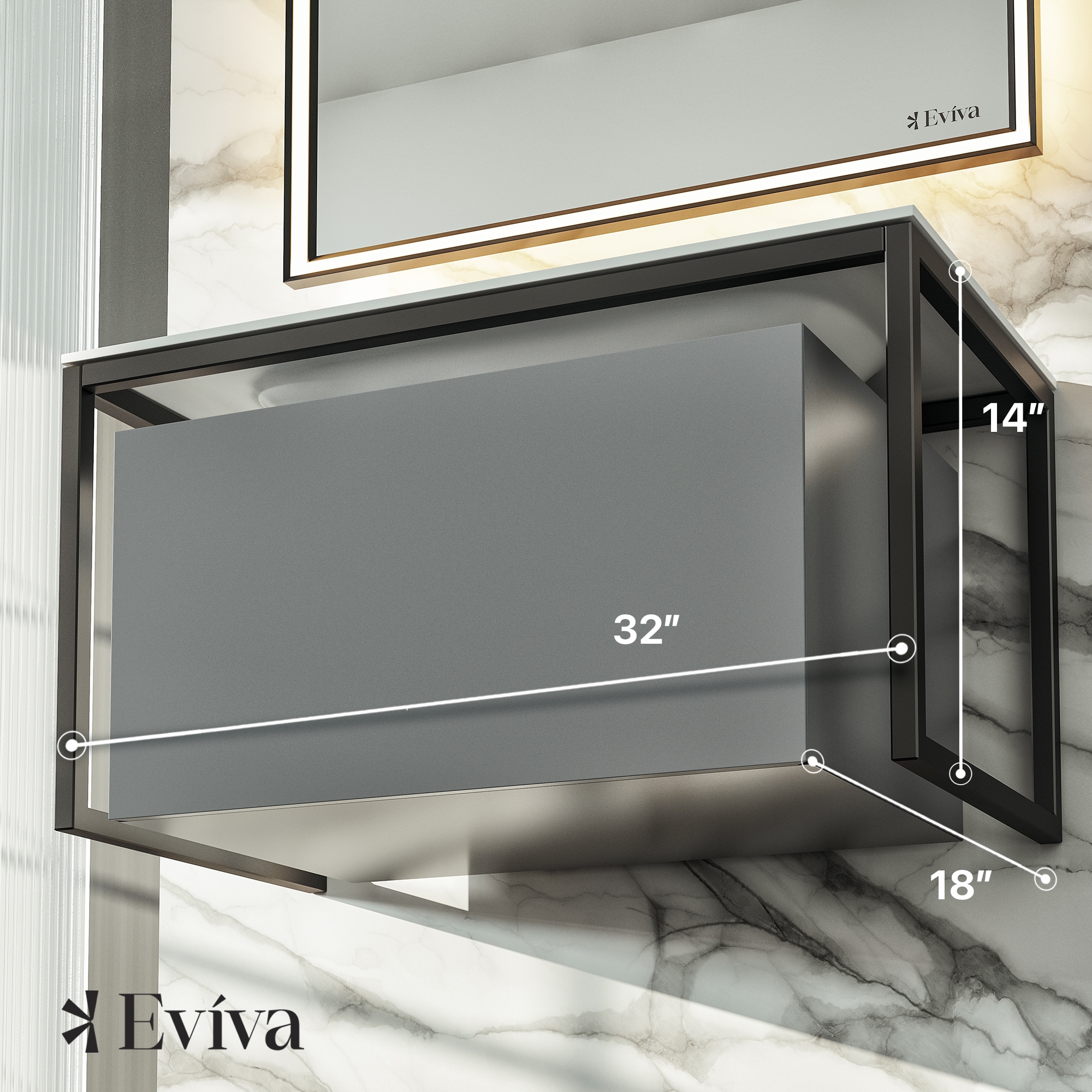 Eviva EVVN111-32GR Bath-Vanity-Combo - View #2