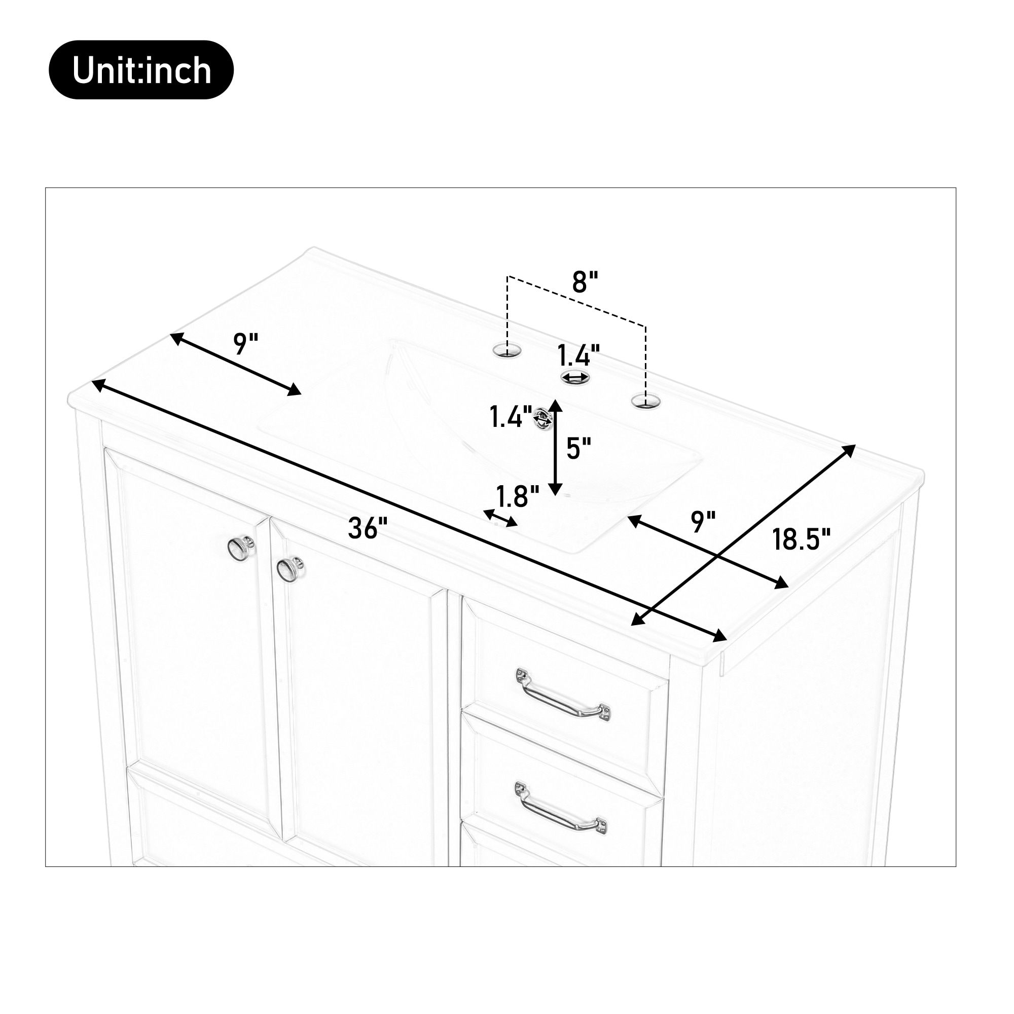 Christopher Knight Home 337096 Bath-Vanity-Combo - View #8