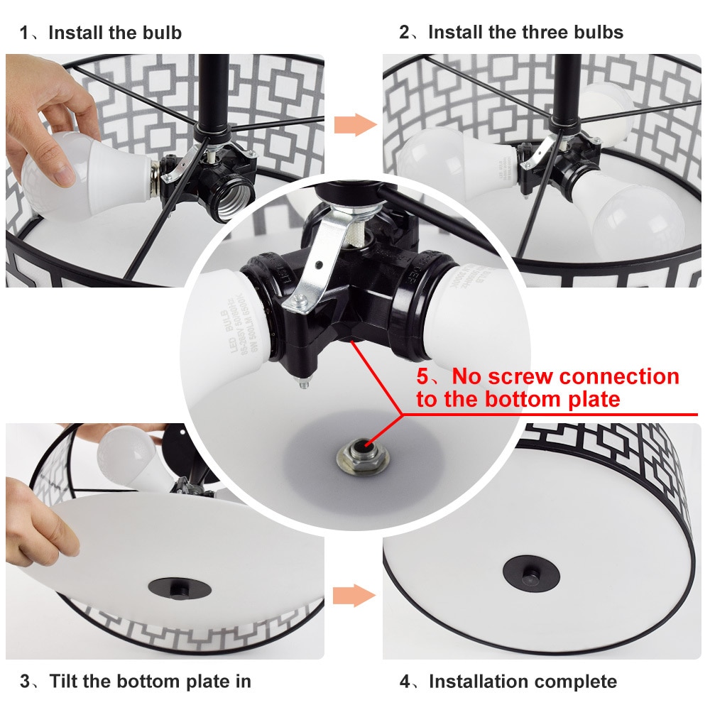 Depuley WSCL30-B Ceiling-Light-Mounts - View #3