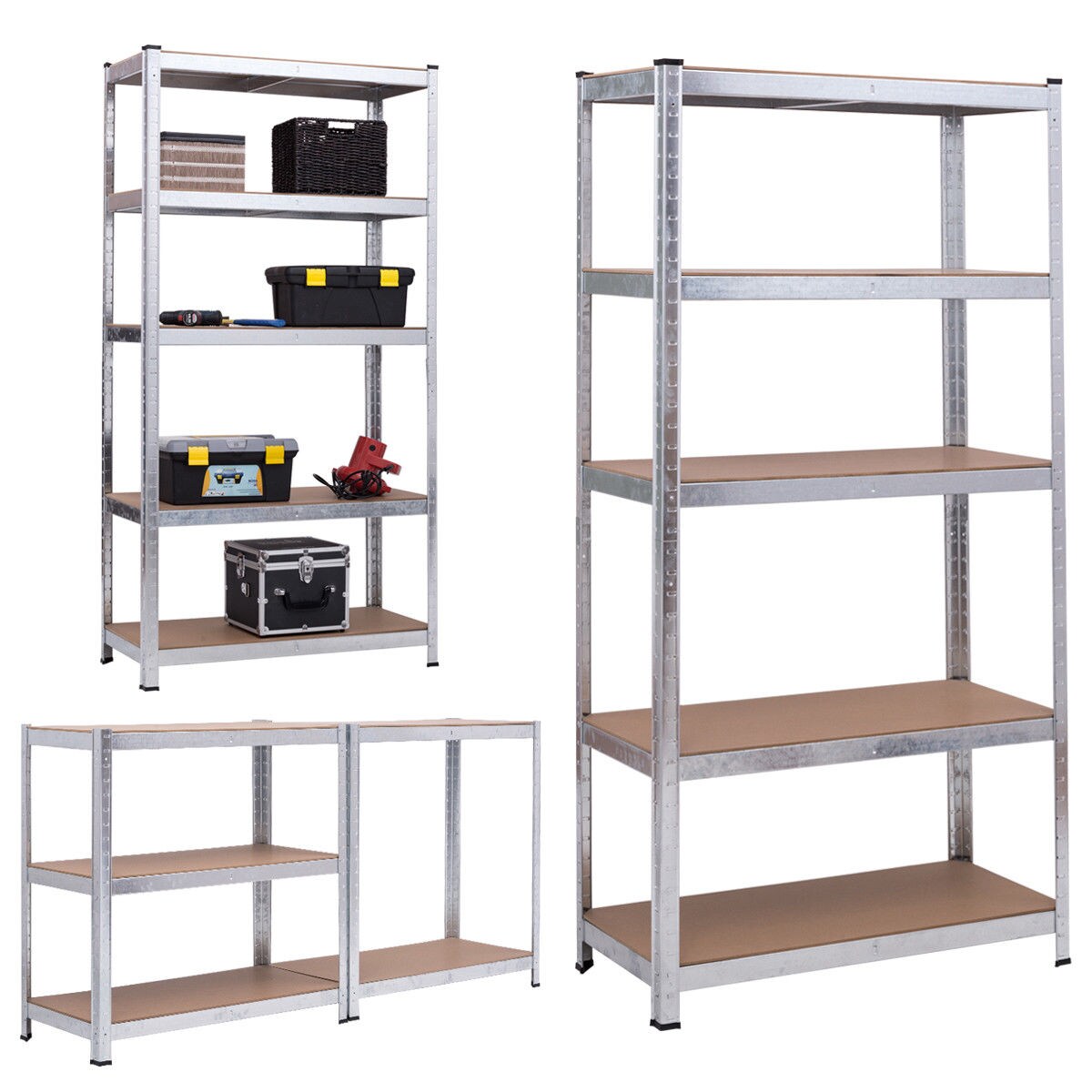 Goplus 1 PC 71 inch Heavy Duty Storage Shelf Steel Metal Garage