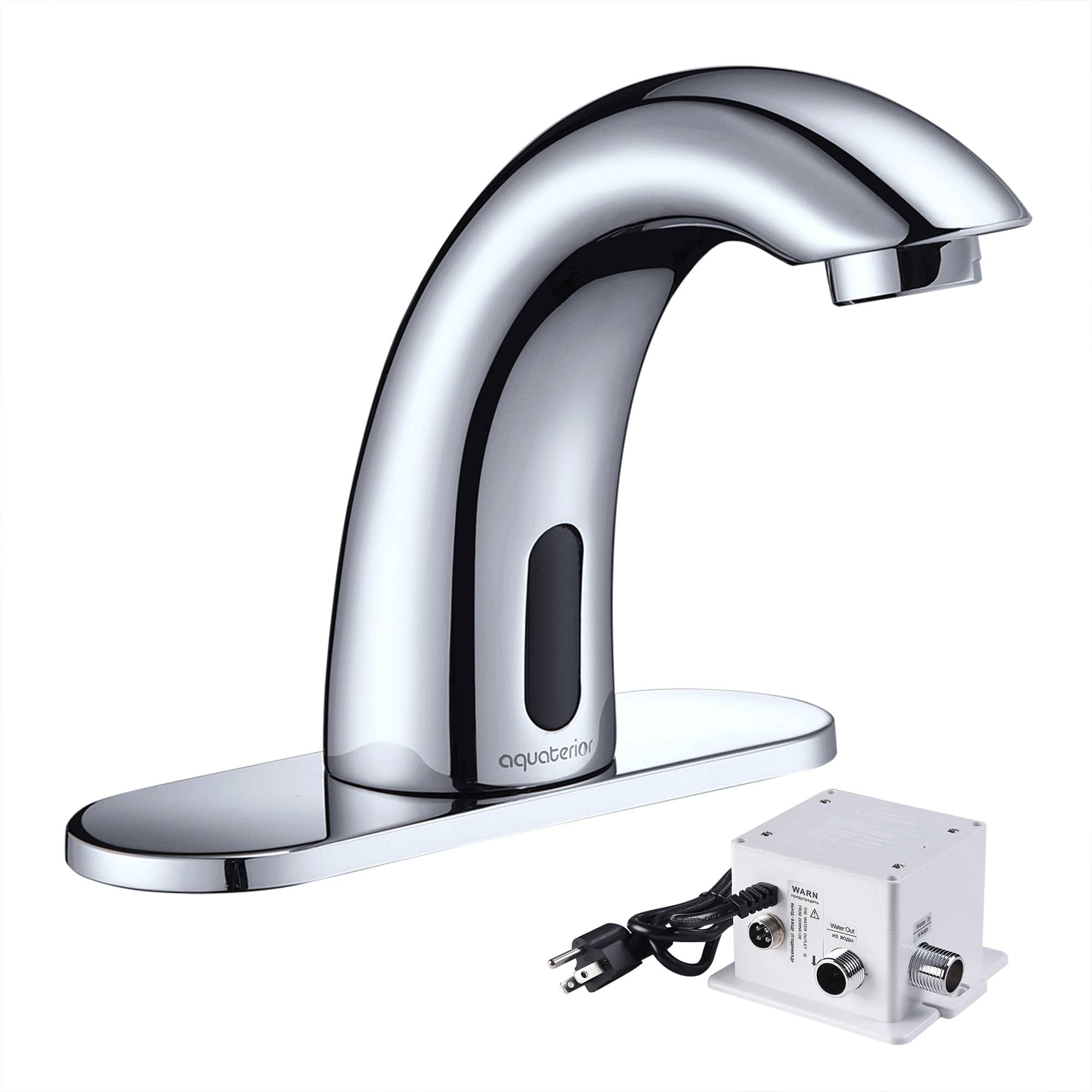 Yescom 81FH1005-5-4-CHR-LO 5 inch Automatic Electronic Sensor Touchless Faucet Motion-activated Bathroom Bar Vessel Sink Tap Chrome