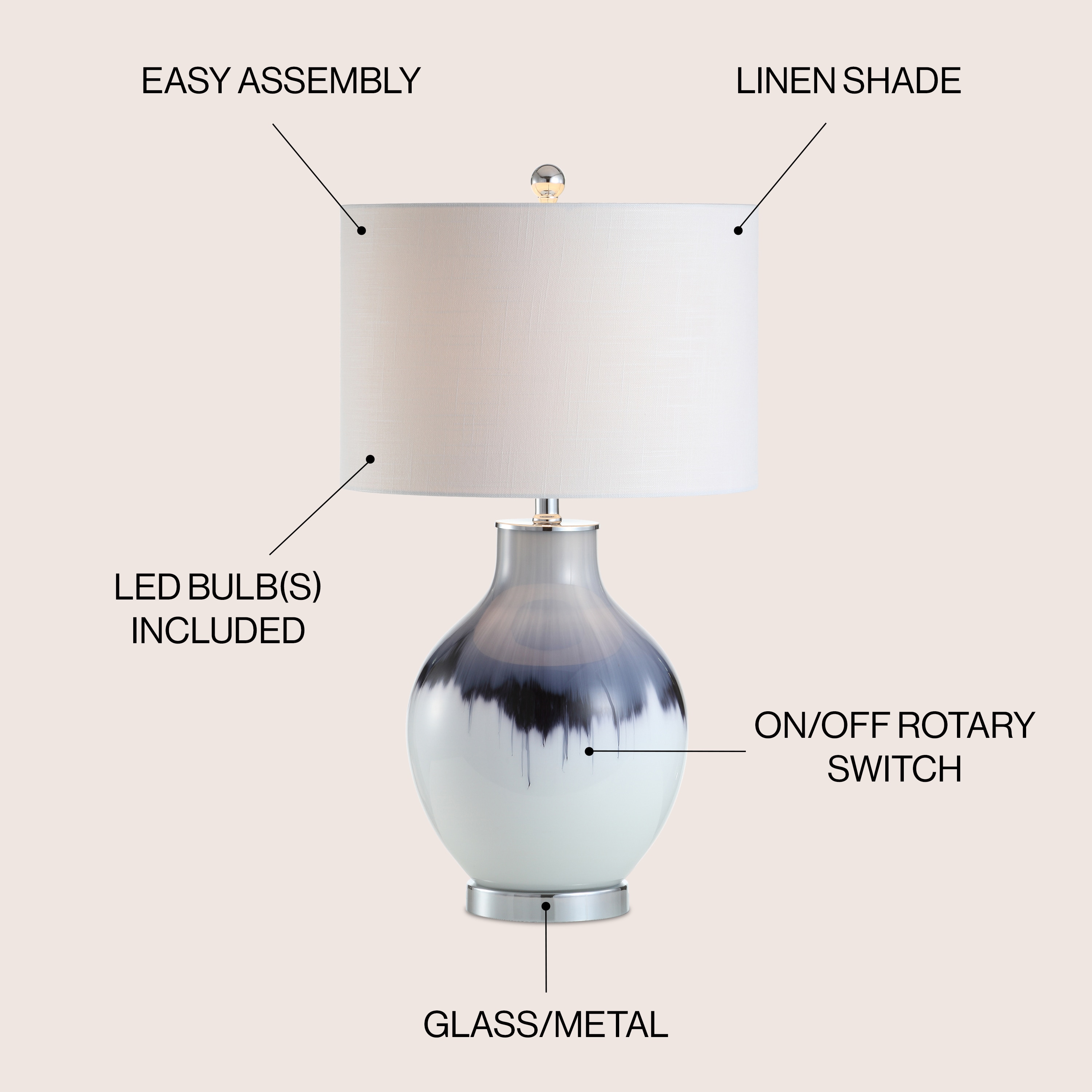 JONATHAN  Y JYL1065A Table-Lamps - View #3