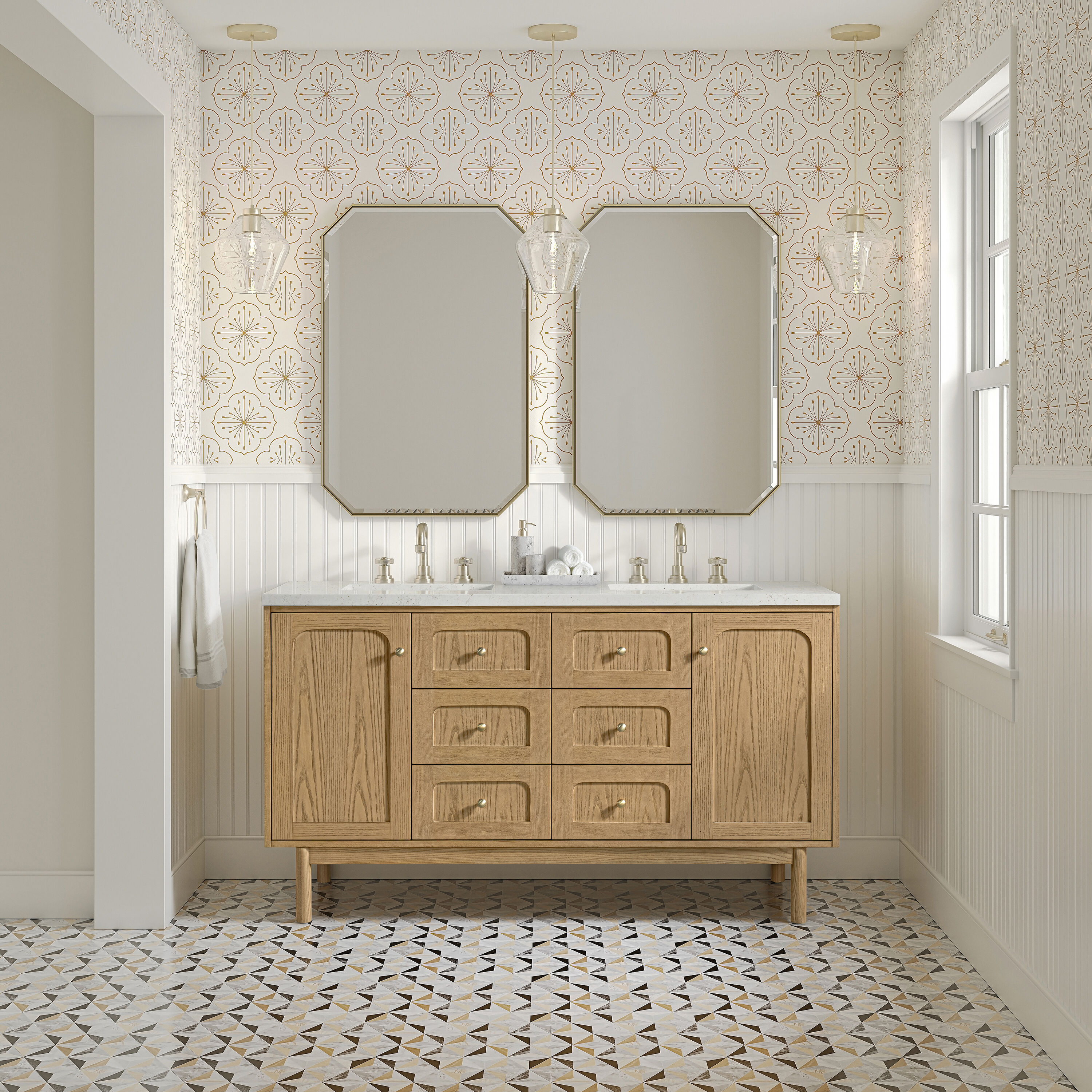 James Martin Vanities 545-V60D-LNO-3LDL Bath-Vanity-Combo - View #4