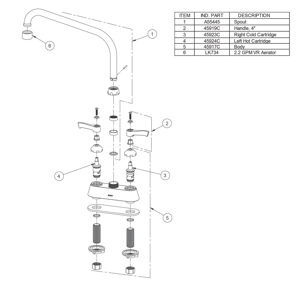 Elkay Chrome Single Handle High Arc Commercial Kitchen Faucet At Lowes Com   49494388 