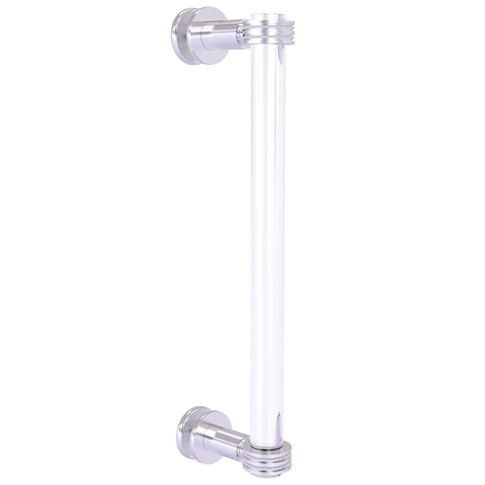 Allied Brass CV-407D-12SM-SCH Satin chrome 12-Inches Hinged shower door Handle