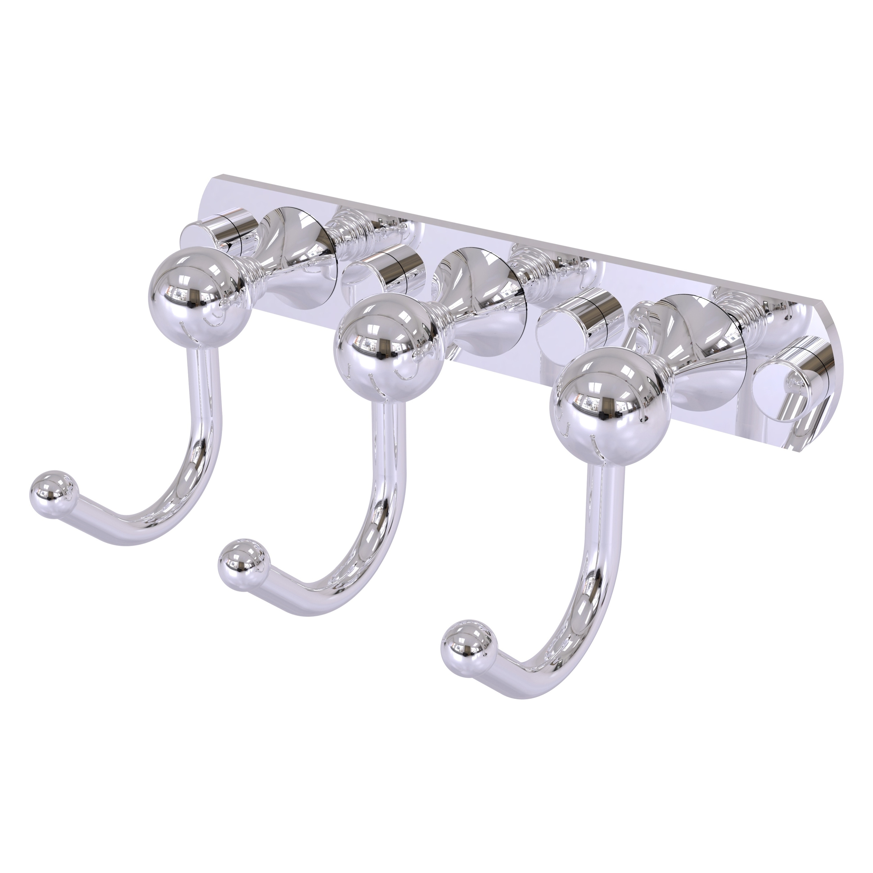 Allied Brass SL-20-3-PC Shadwell Polished Chrome Triple -Hook Wall mount Towel Hook