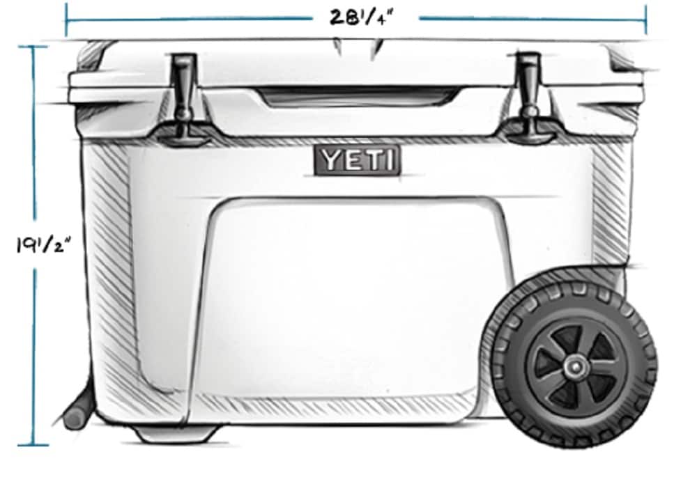  YETI Tundra Haul Portable Wheeled Cooler, Aquifer Blue :  Sports & Outdoors