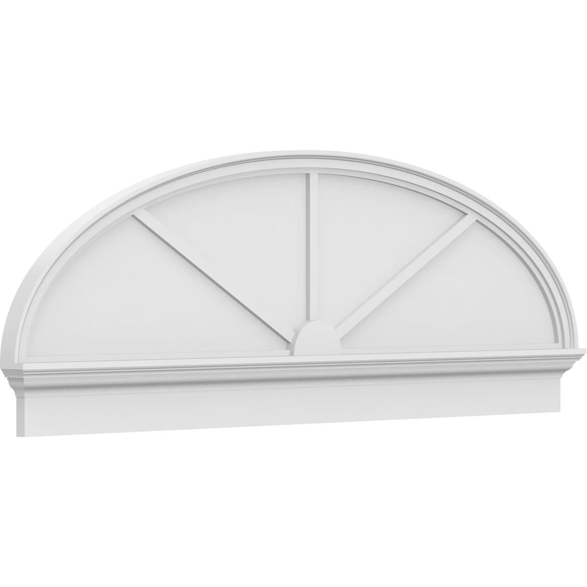 Ekena Millwork PEDPC068X240ELL03 68-in W x 23.875-in L PVC Pediment