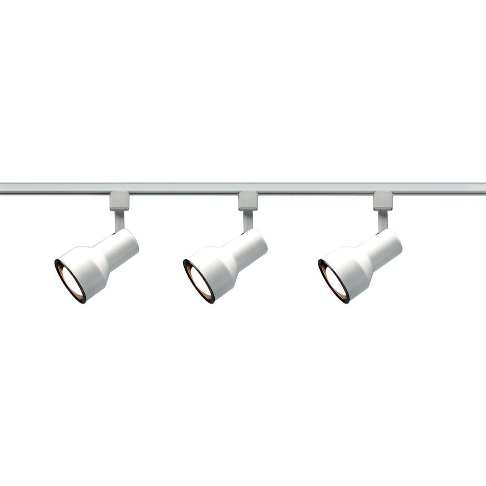  LW-SC550302 3-Light 48-in White Standard Linear Track Lighting Kit