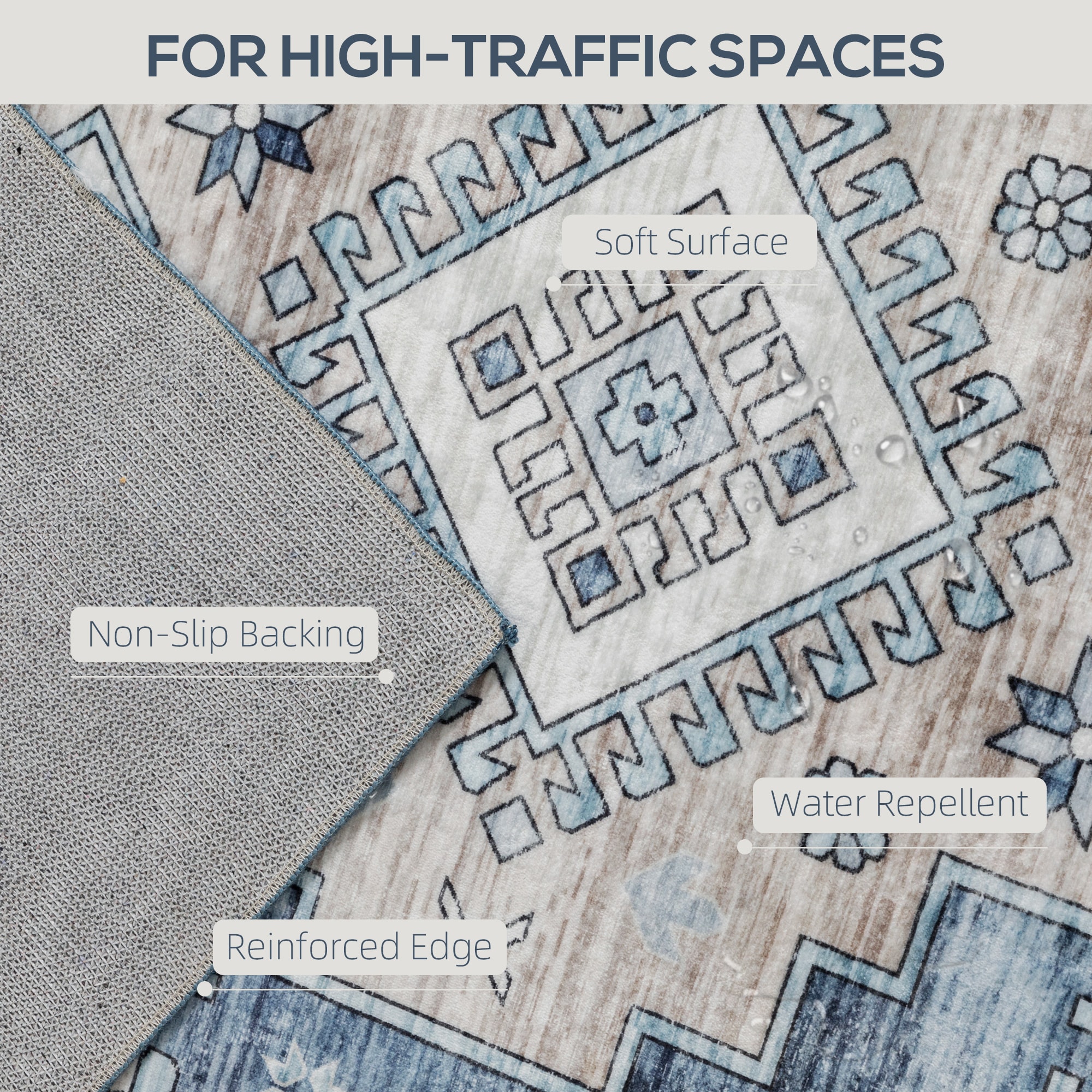HomCom 83C-027V01BU rugs - View #9