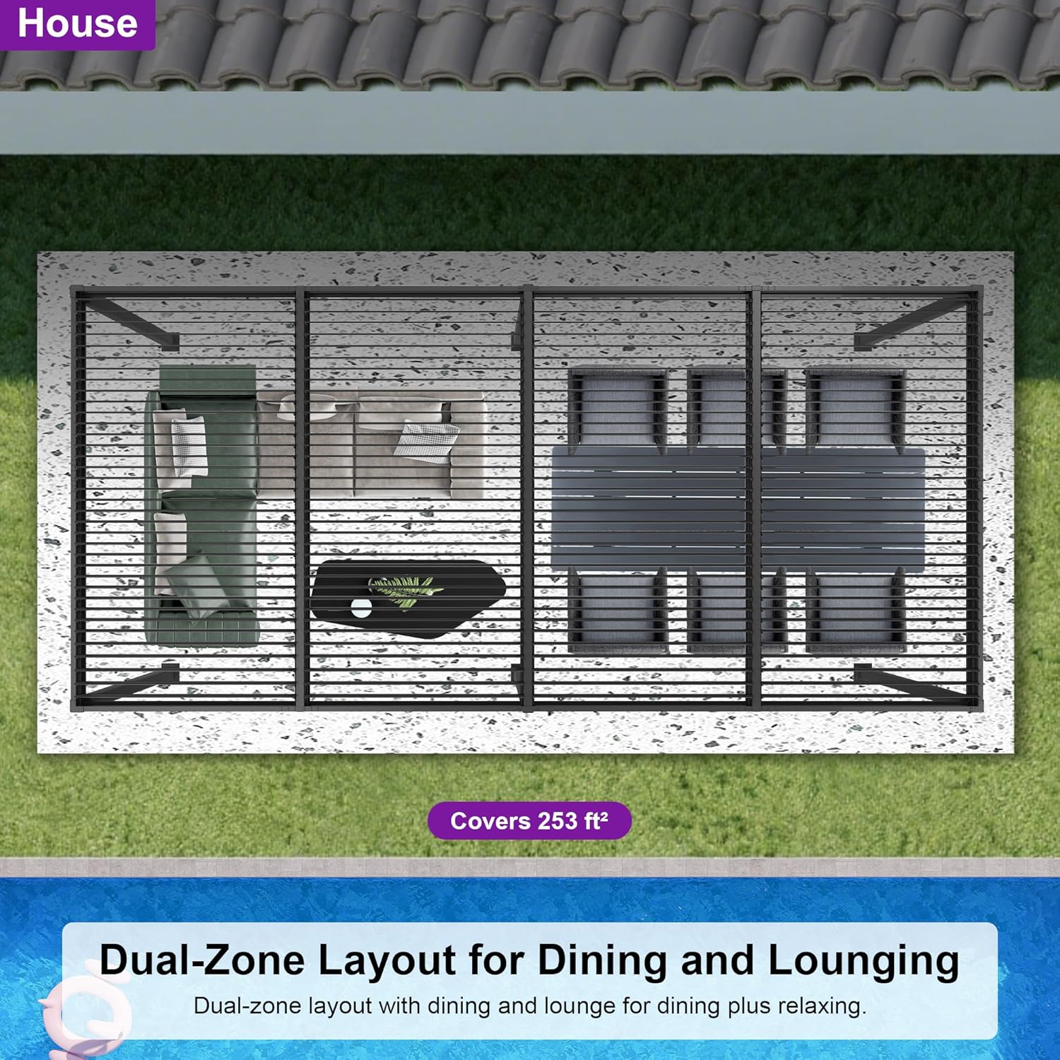 PURPLE LEAF LS05KSPRG1123-DP4 Pergolas-2 - View #15