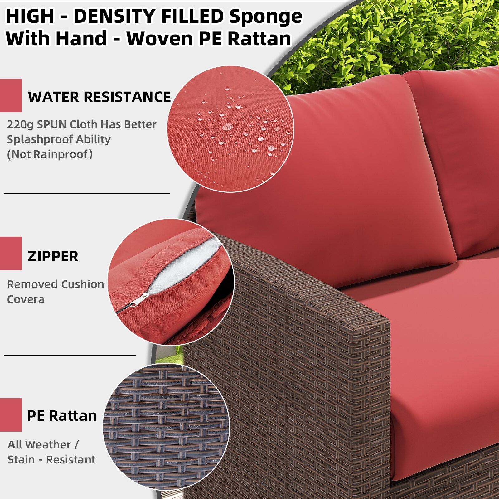 AECOJOY 16076RD-LS02 Patio-Conversation-Sets - View #4