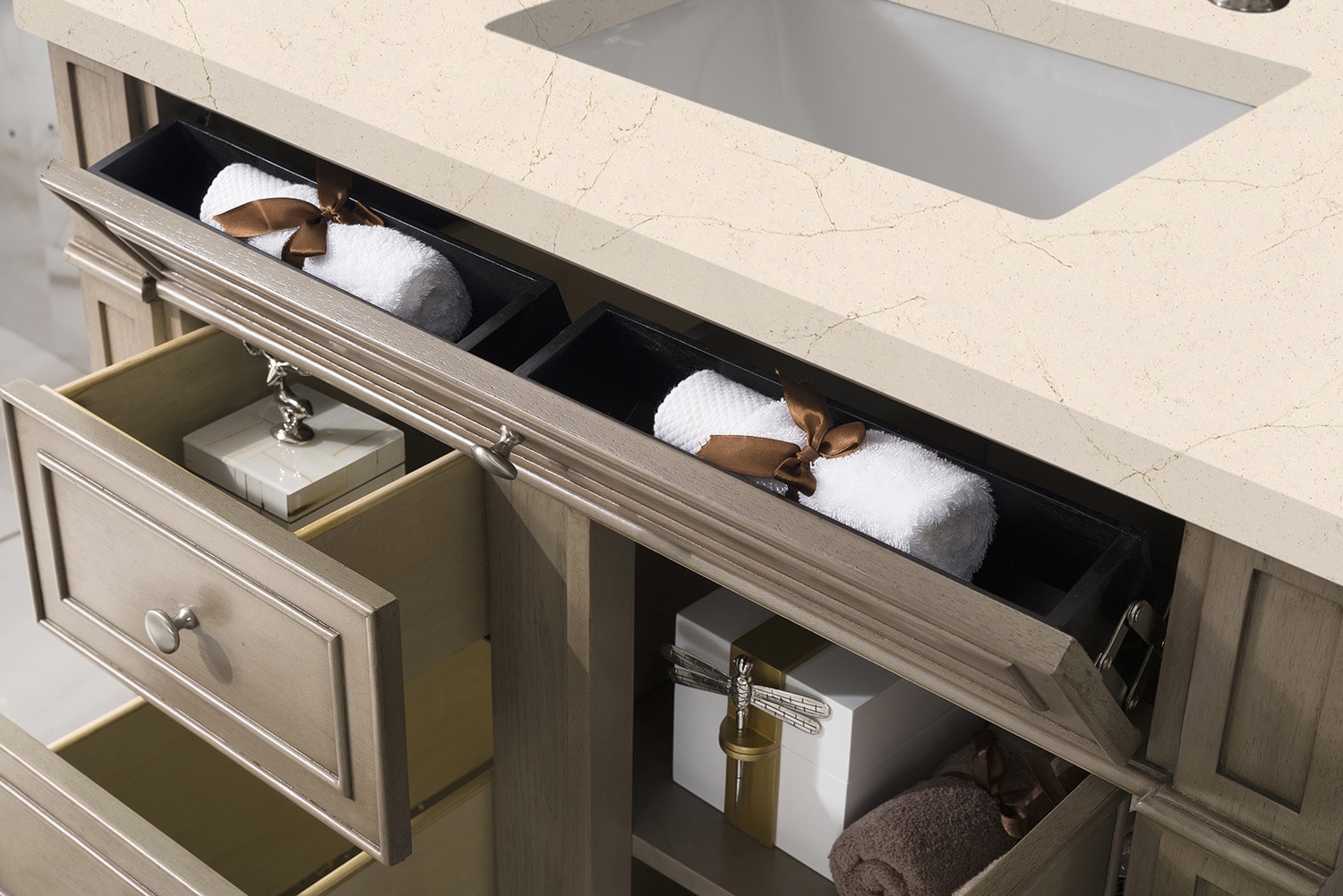 Bristol 36'' Dark Wood Single Vanity with Plywood Veneer