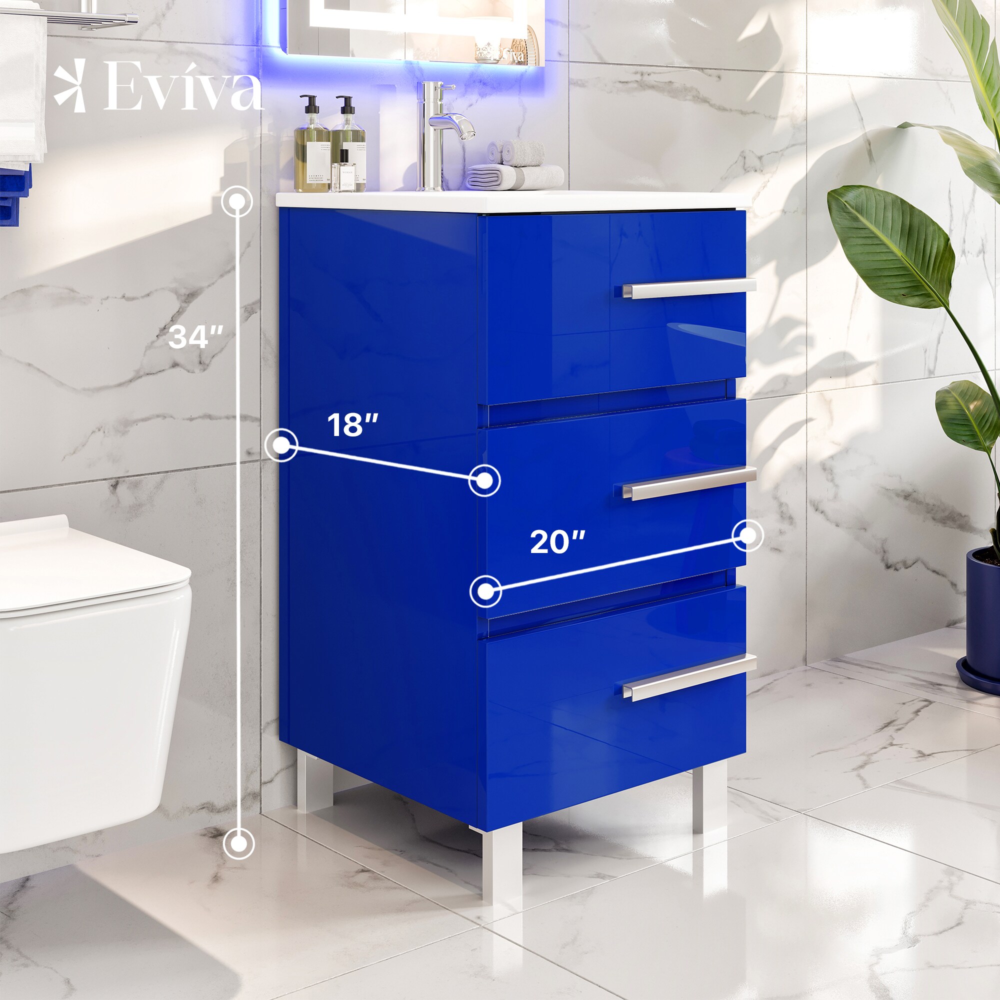 Eviva EVVN580-20BLU Bath-Vanity-Combo - View #2
