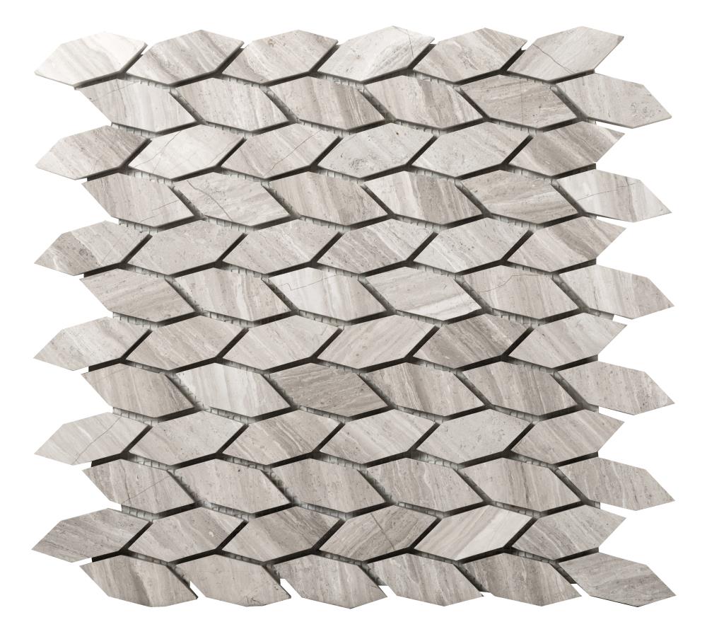 Emser M05METRGR1212MMQ Metro 10-Pack Gray Natural Stone Limestone Border Tile (12-in x 12-in)