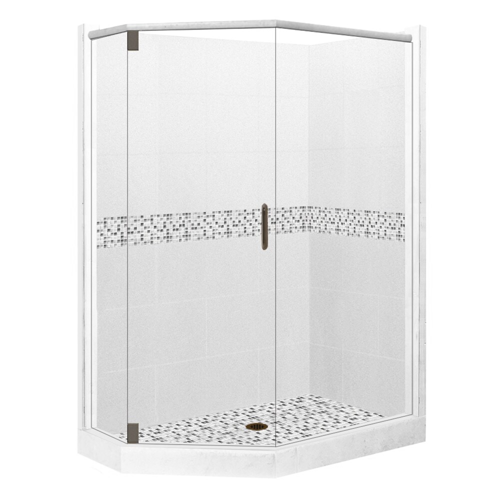 Diamond Natural Buff Corner Shower Enclosure Kit