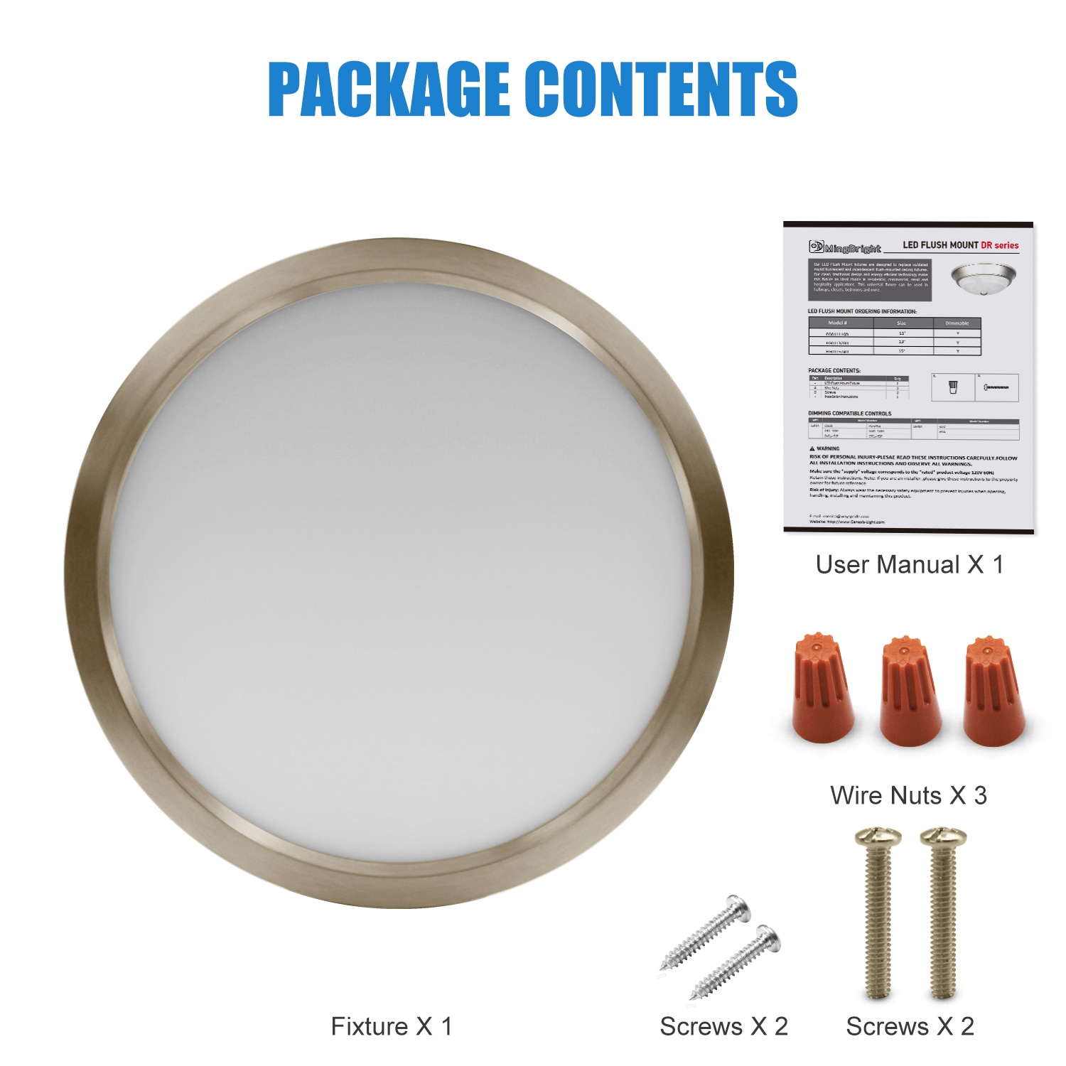 Lucere CL040A-BN-3000K flushmounts - View #13