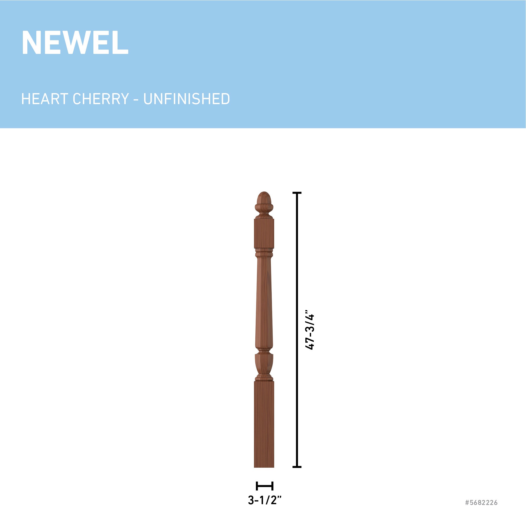 L.J. Smith Stair Systems LJP-30408-HC Interior-Stairpart-Newel-Posts - View #3