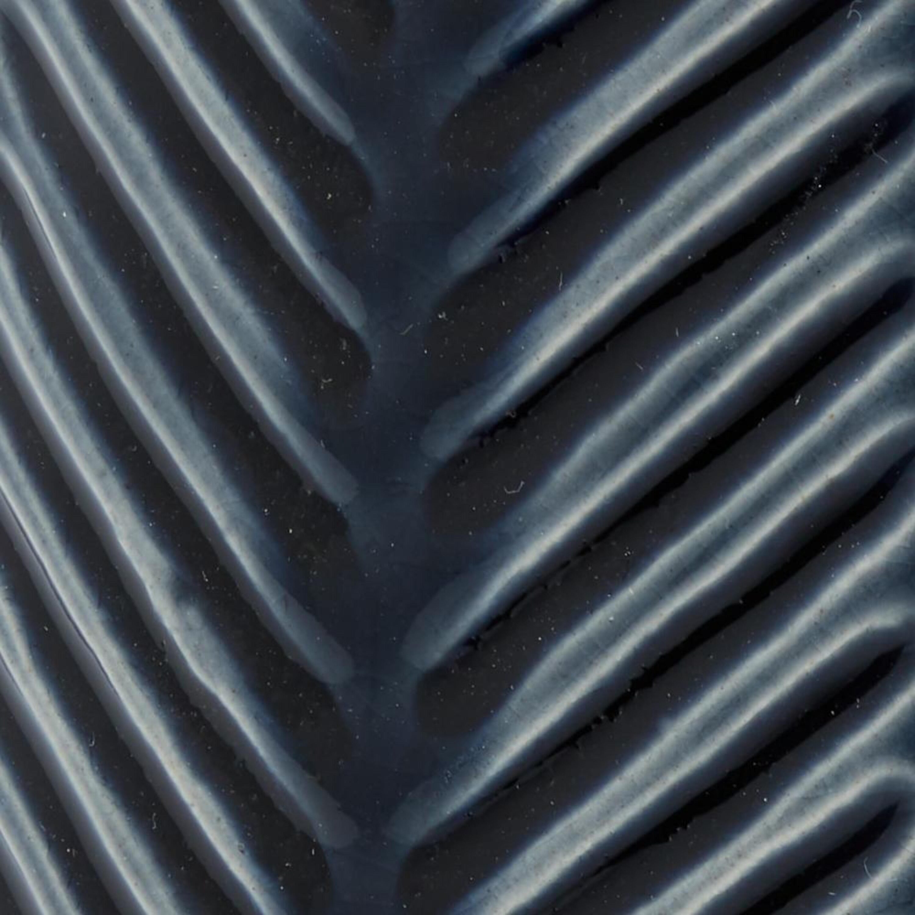 Dark Blue Chevron Ceramic Table Vase Set, 2-Piece