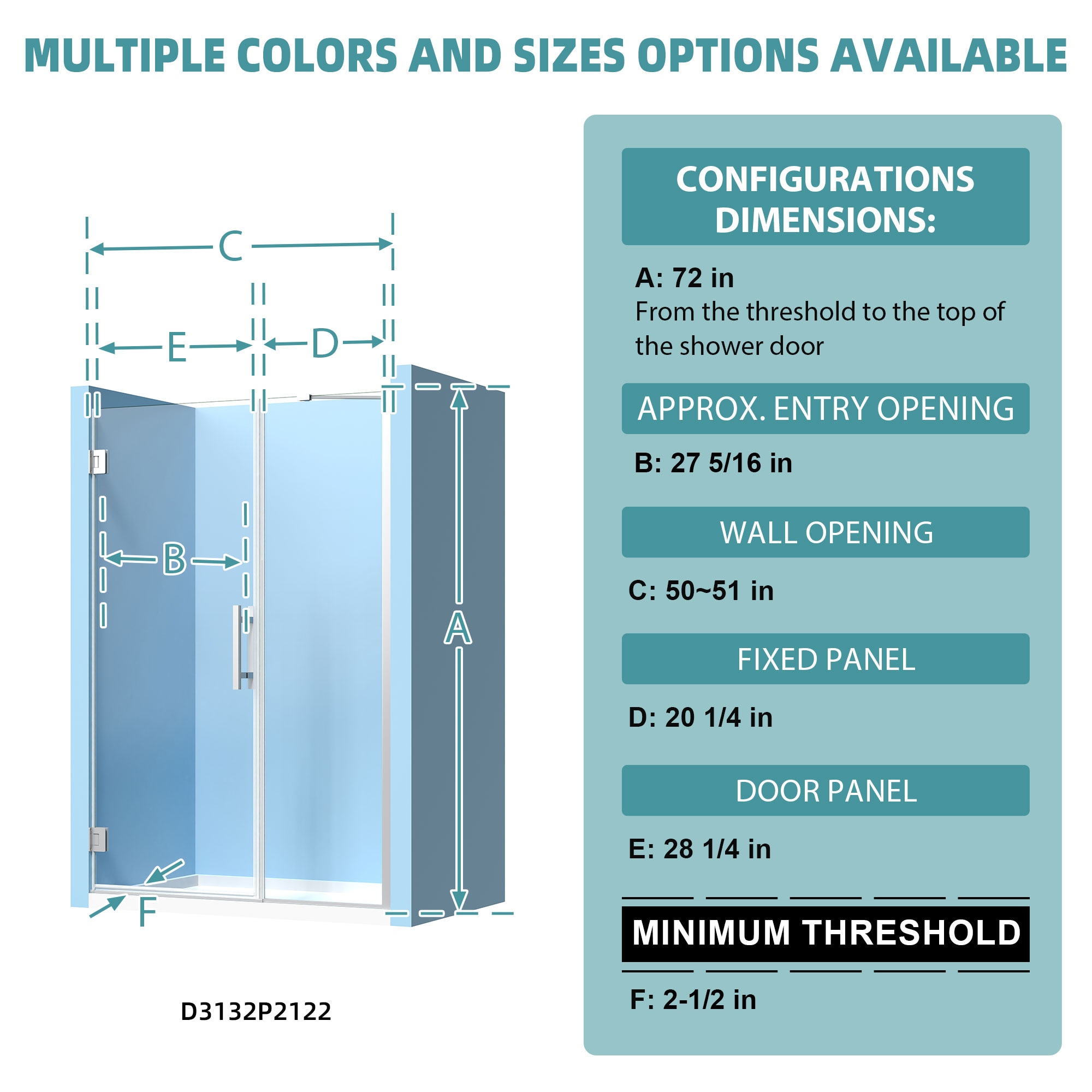 Forclover FLW-DP51CH Shower-Doors - View #4