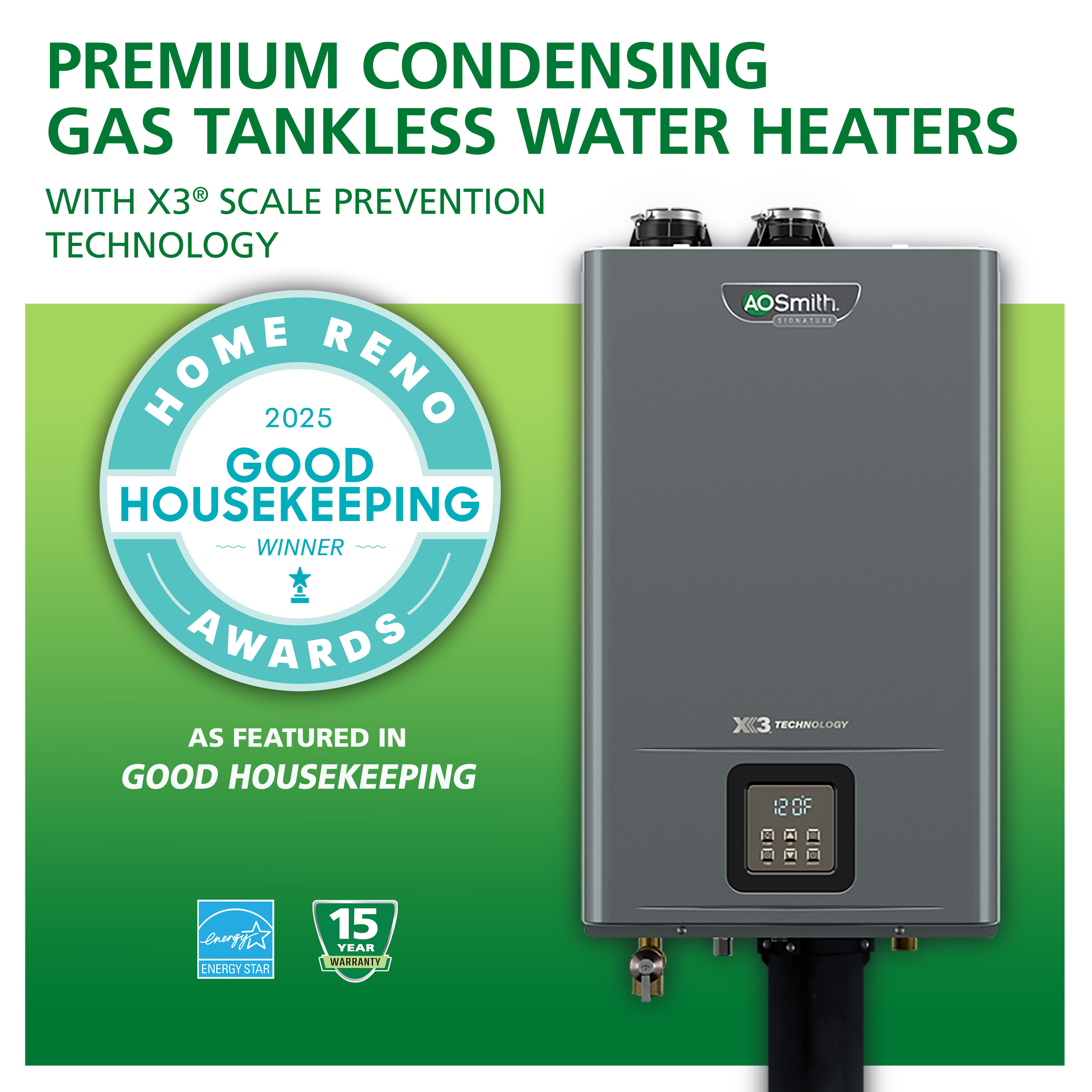A.O. Smith GT15THR-160X3 Gas-Water-Heaters - View #3