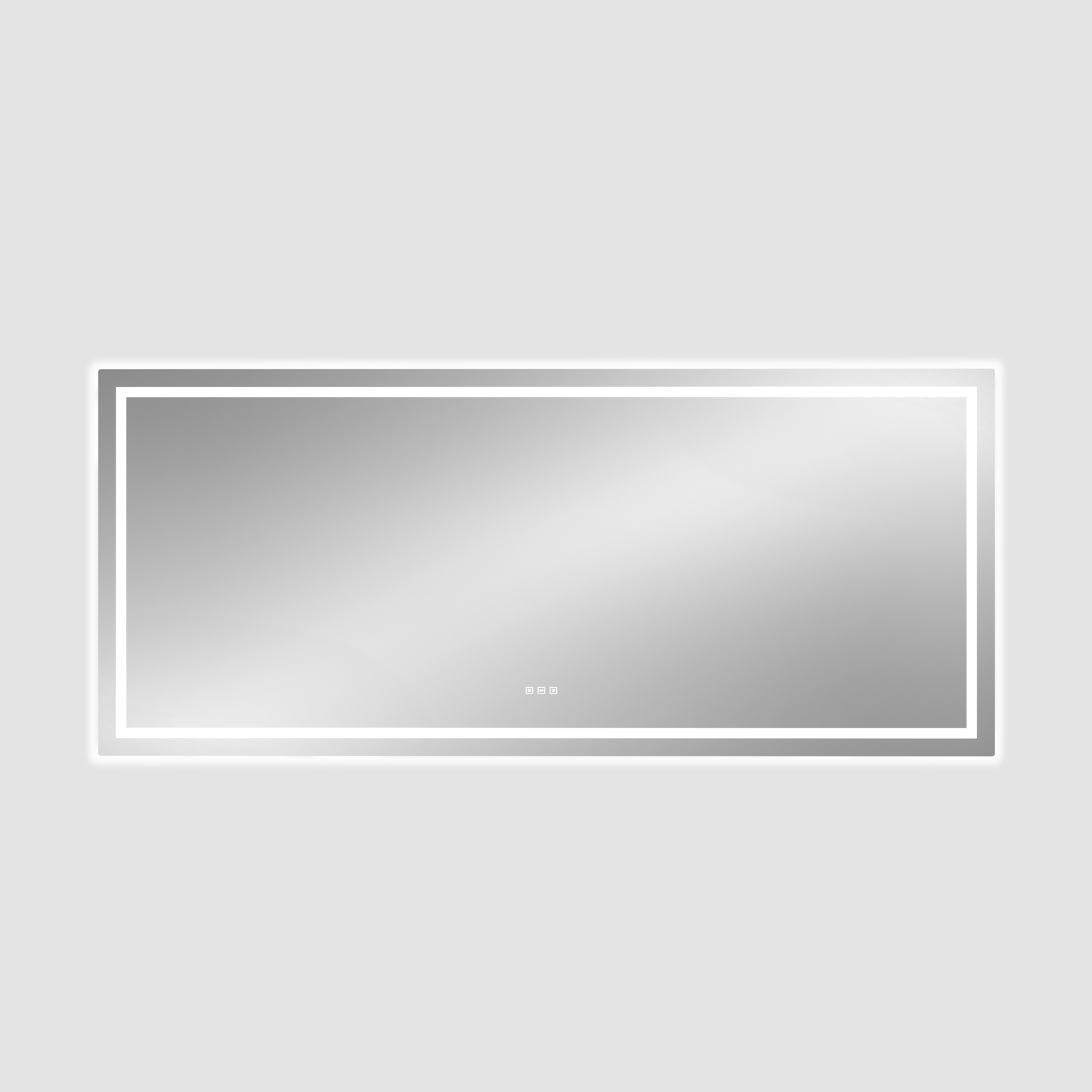 CASAINC 38 x 88 Inch Backlit + Frontlit Bathroom Mirror Polished Frameless Rectangle Dimmable LED Lighted Fog Free Bathroom Vanity Mirror