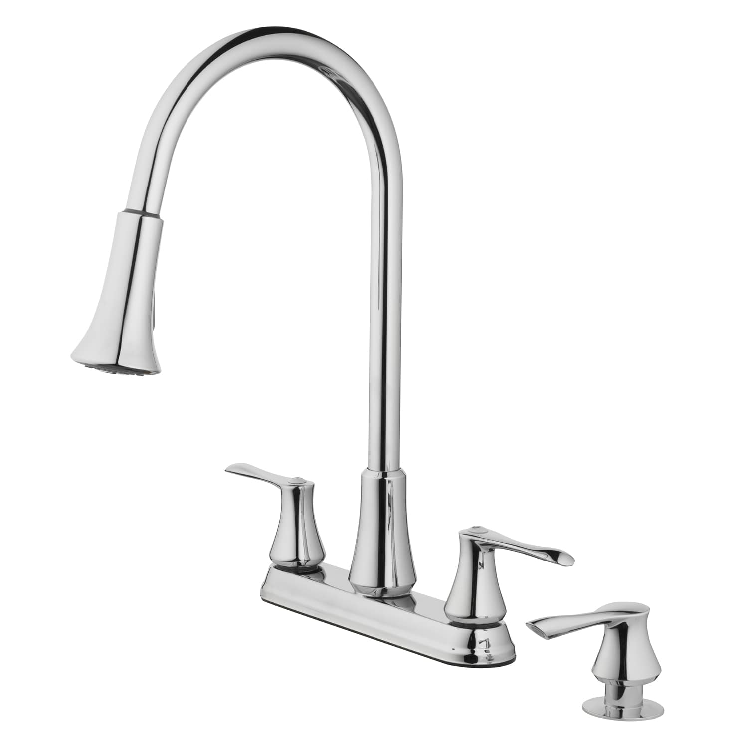 Double Handle Pull Down Kitchen Faucet