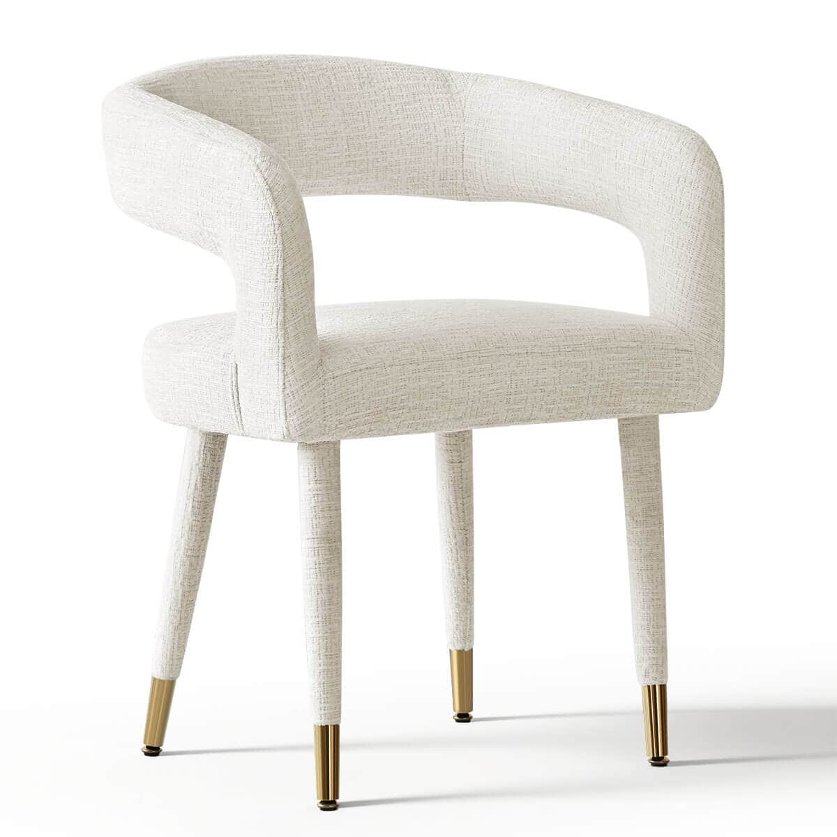 Maison Boucle ANNA-CHAIR-BEIGE-8 Dining-Chairs - View #4