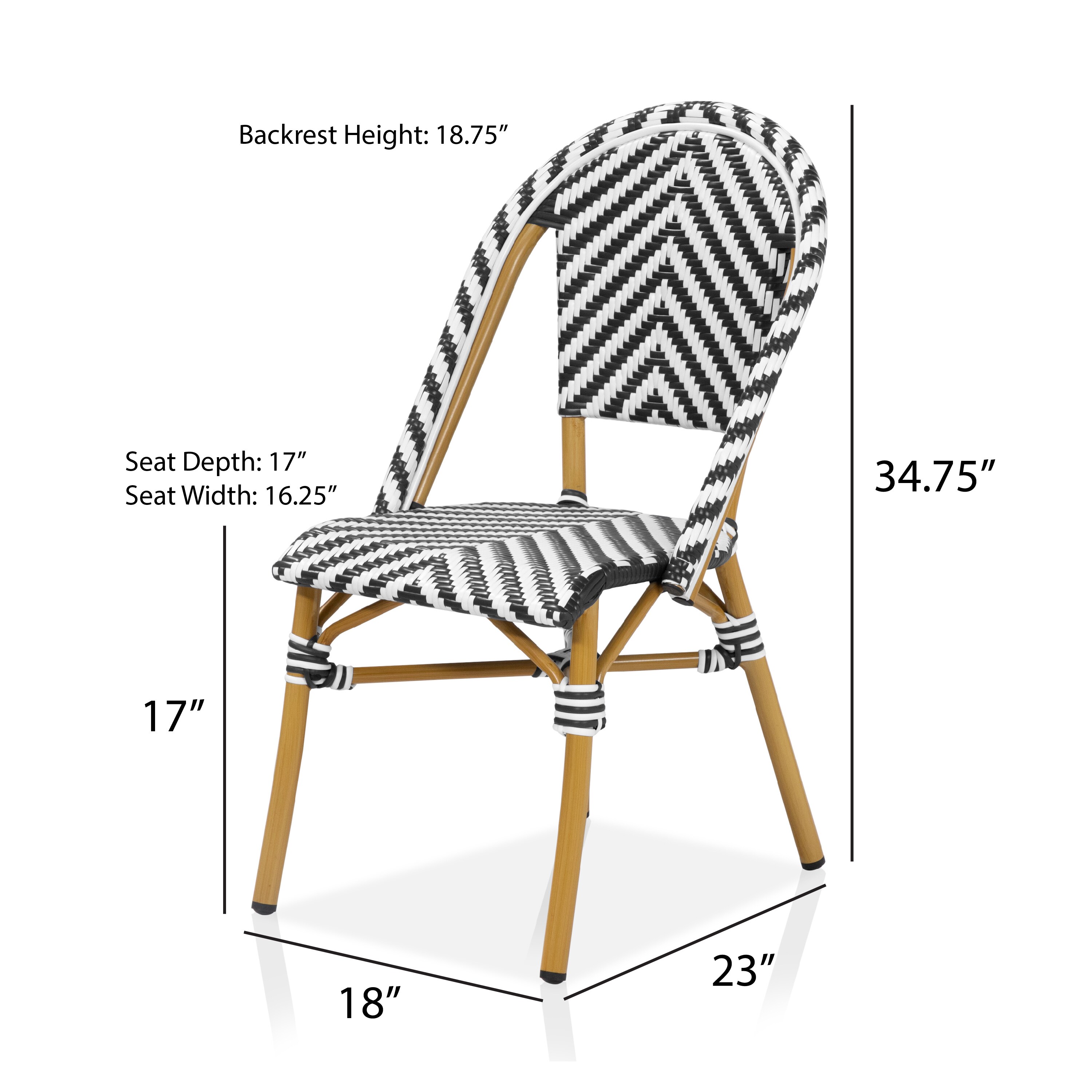 Furniture of America YNJ-OT2000BK Patio-Chairs - View #10