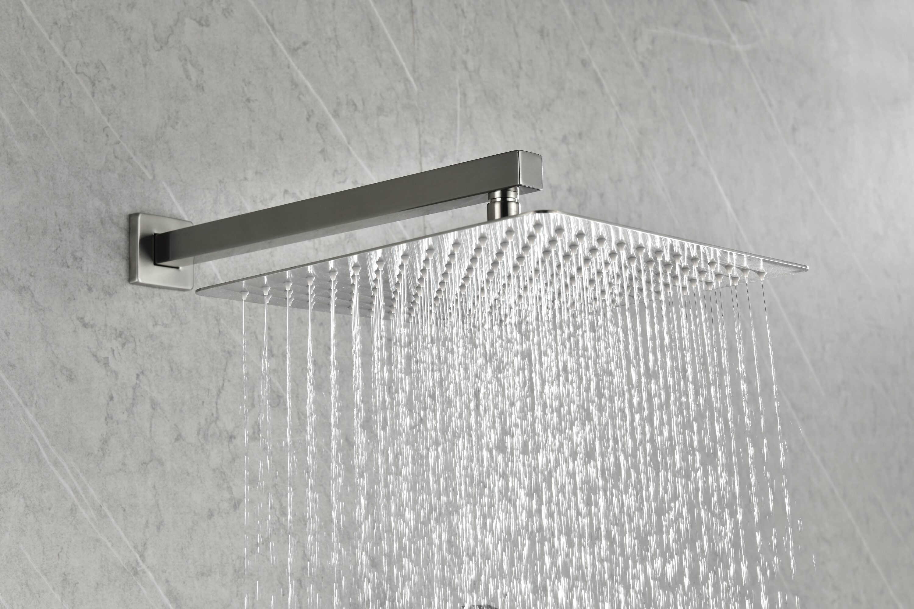 ZAKLOOP Brushed Nickel Shower Arm for Shower Remodel and Fixture Upgrade Projects
