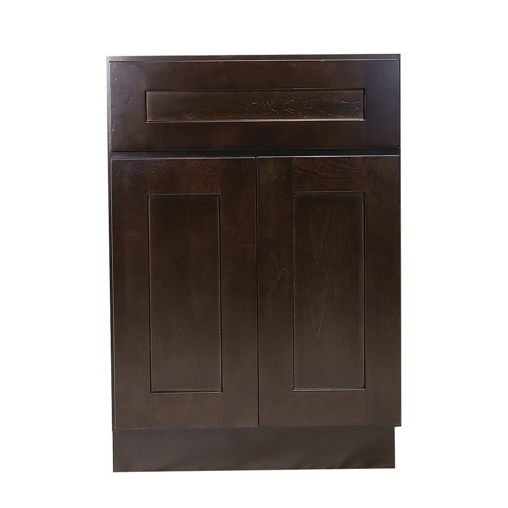 Design House Brookings 12-Inch Drawer Base Cabinet, Espresso Shaker