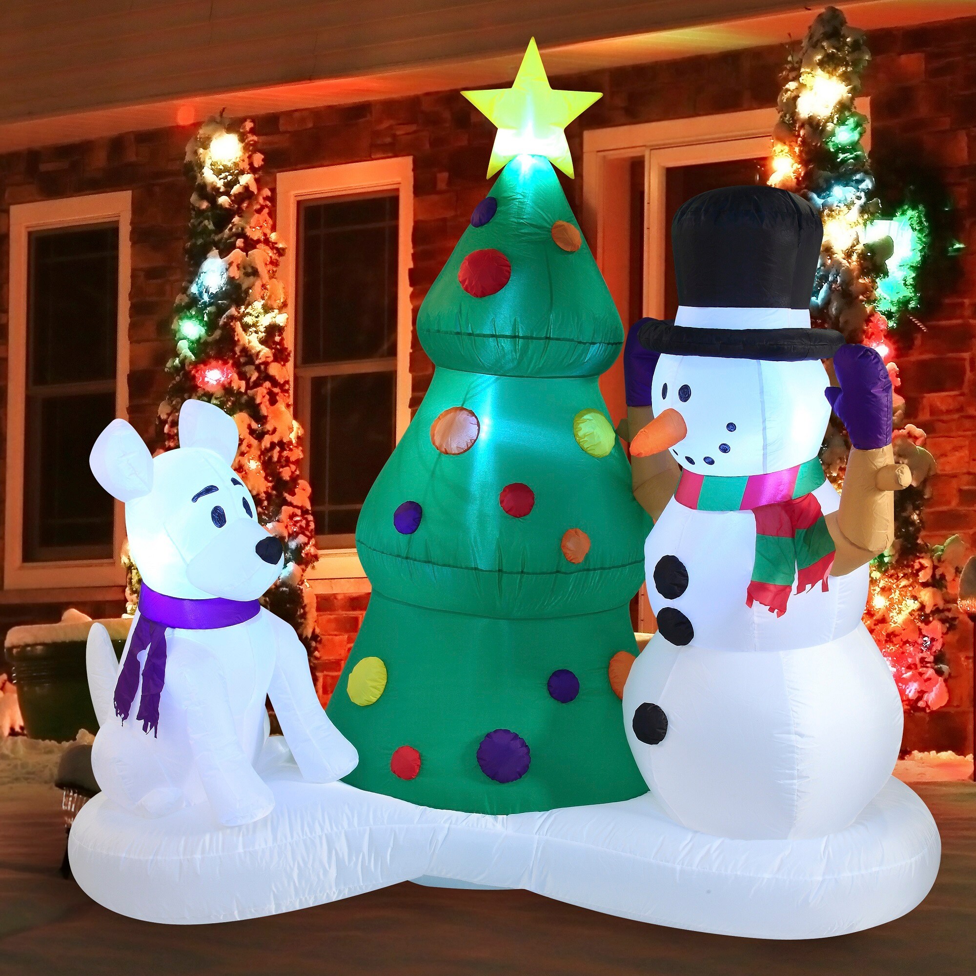 6ft Christmas Inflatable Yeti - Joiedomi