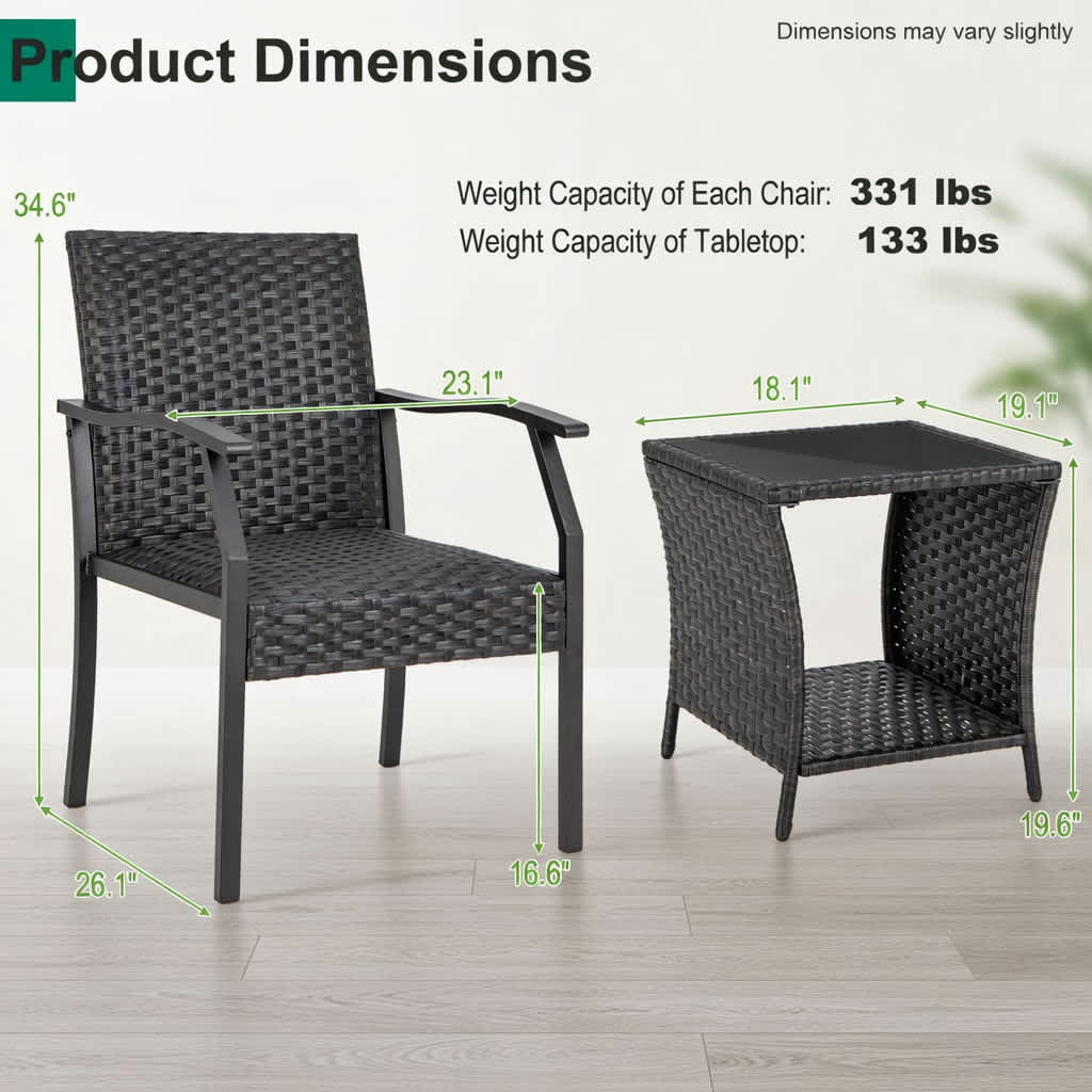 Choco Moon 5357740123595 Patio-Conversation-Sets - View #6