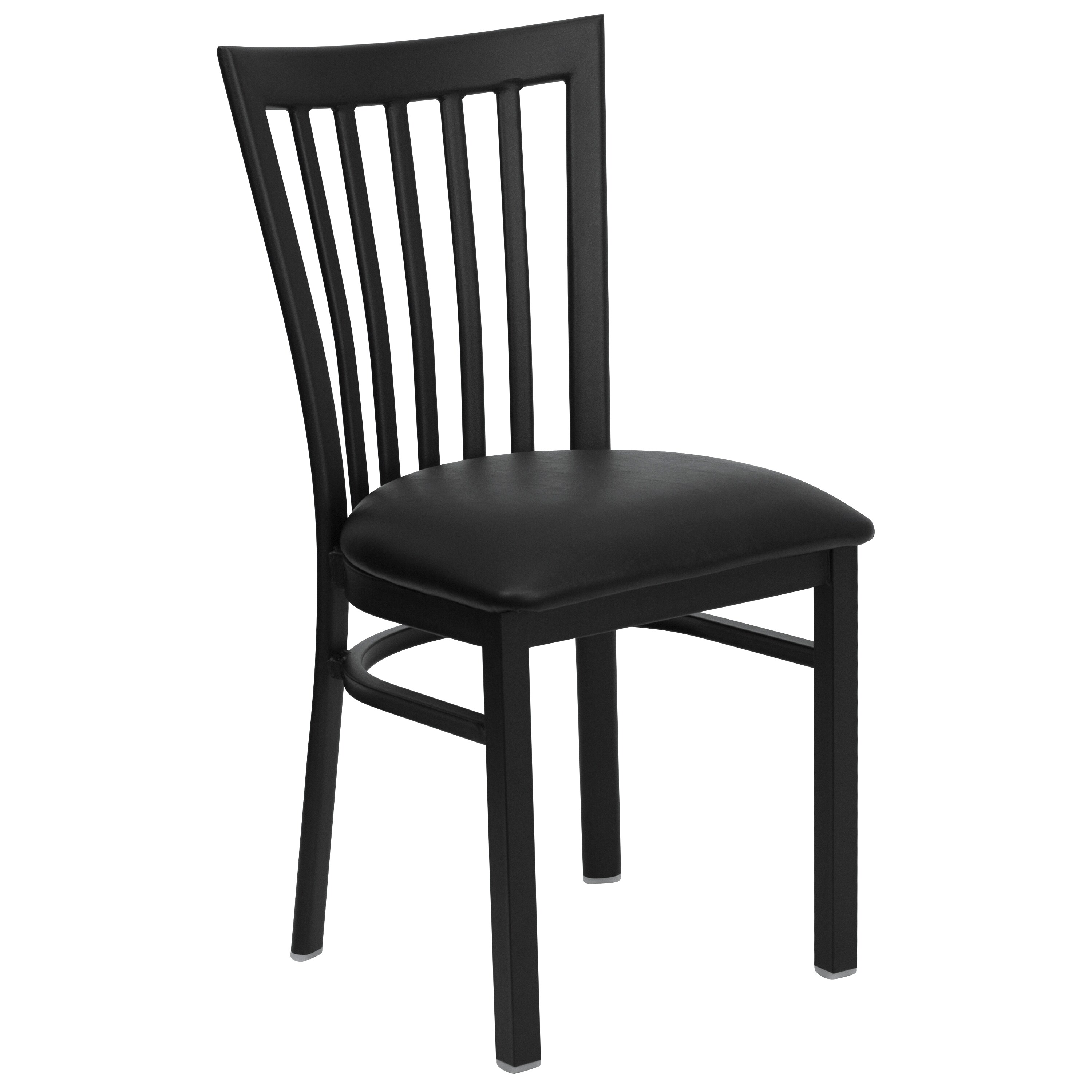 Flash Furniture 847254000772 Contemporary/Modern Vinyl Upholstered Dining Side Chair (Metal Frame)